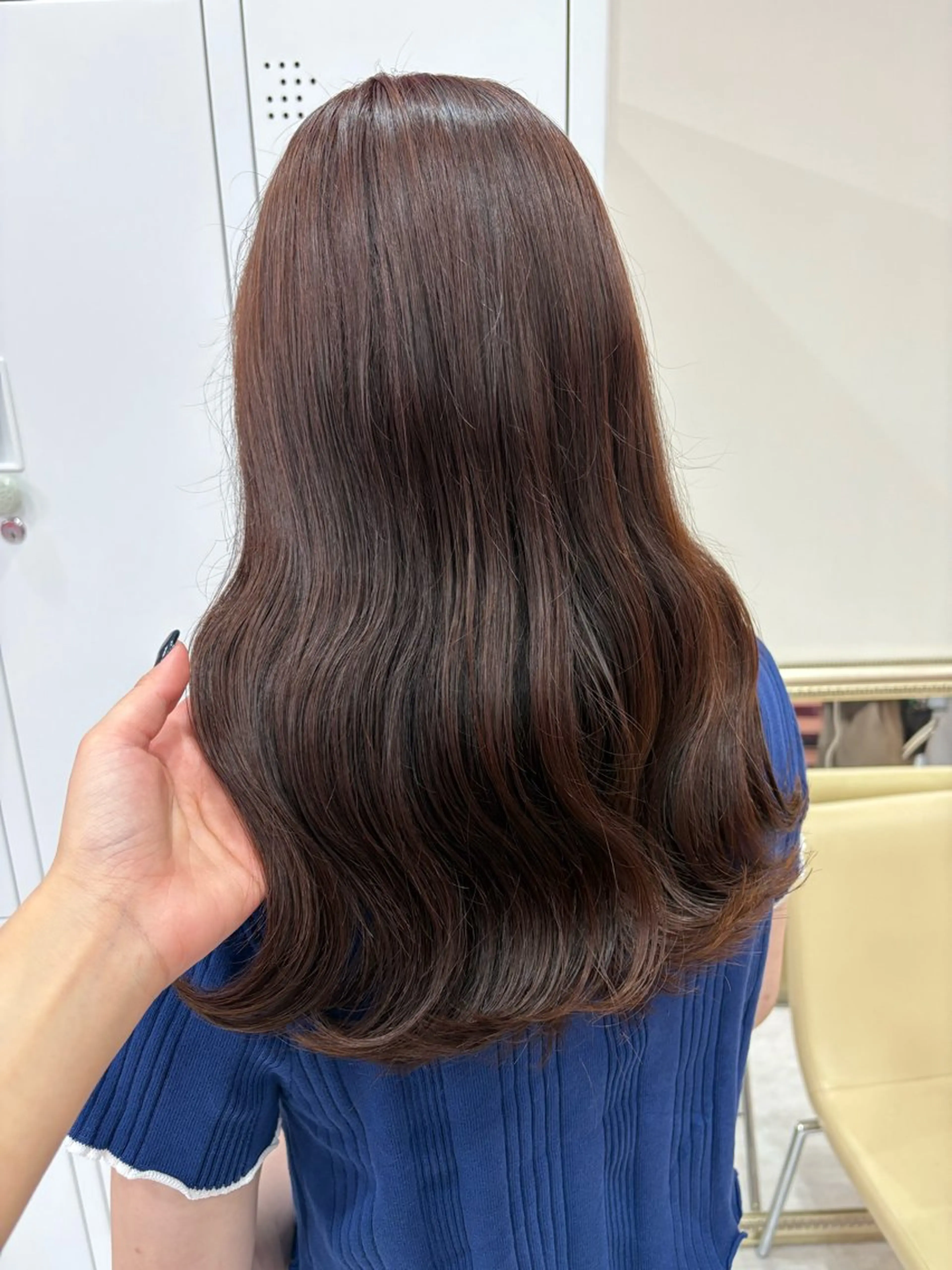 ロング カラー ブラウンカラー Hirona 縮毛矯正/髪質改善のヘアスタイル