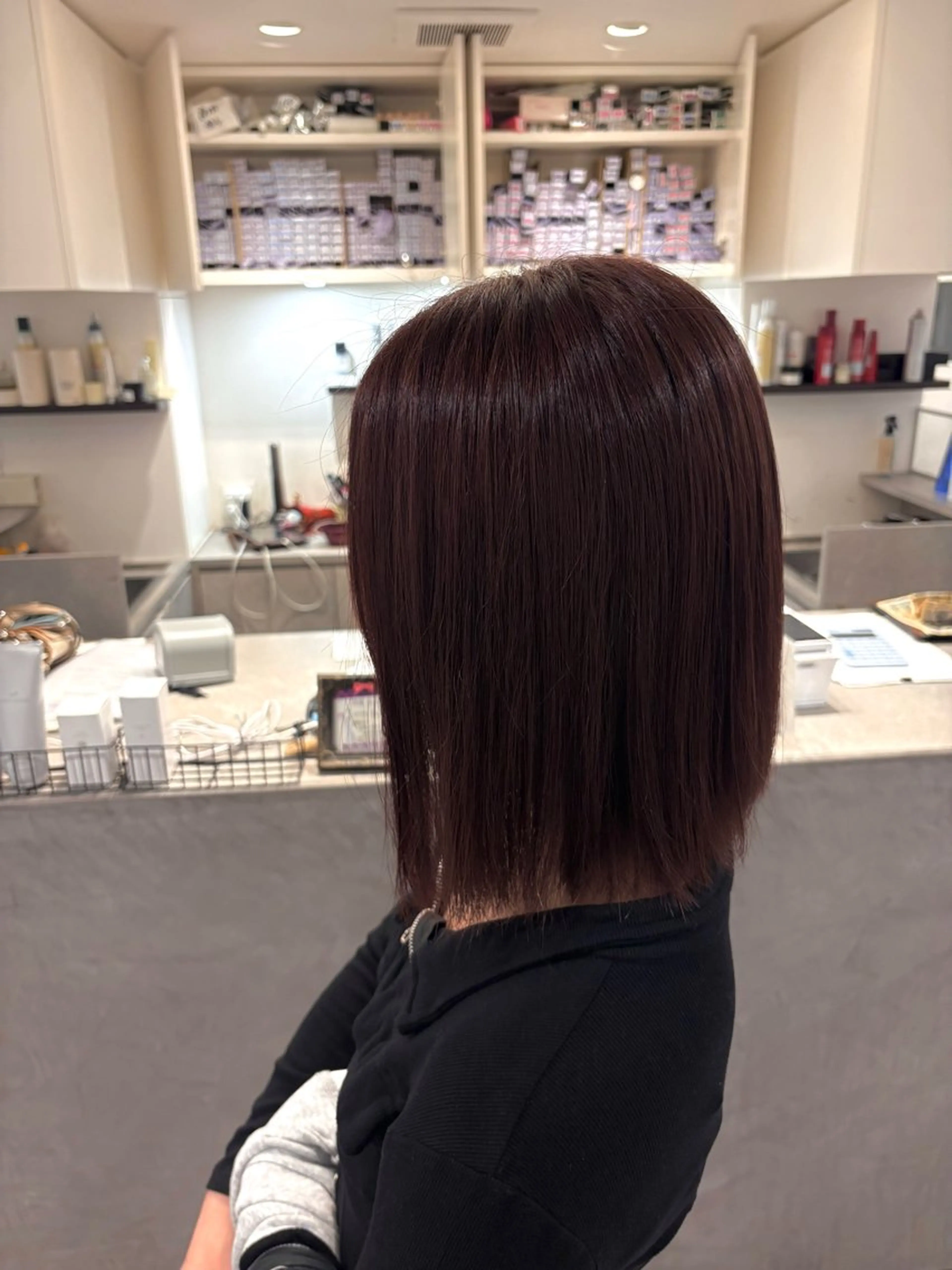 ショート ピンクブラウン ヘアカラー はしもとひより/ 巻ける矯正/艶カラーのその他イメージ