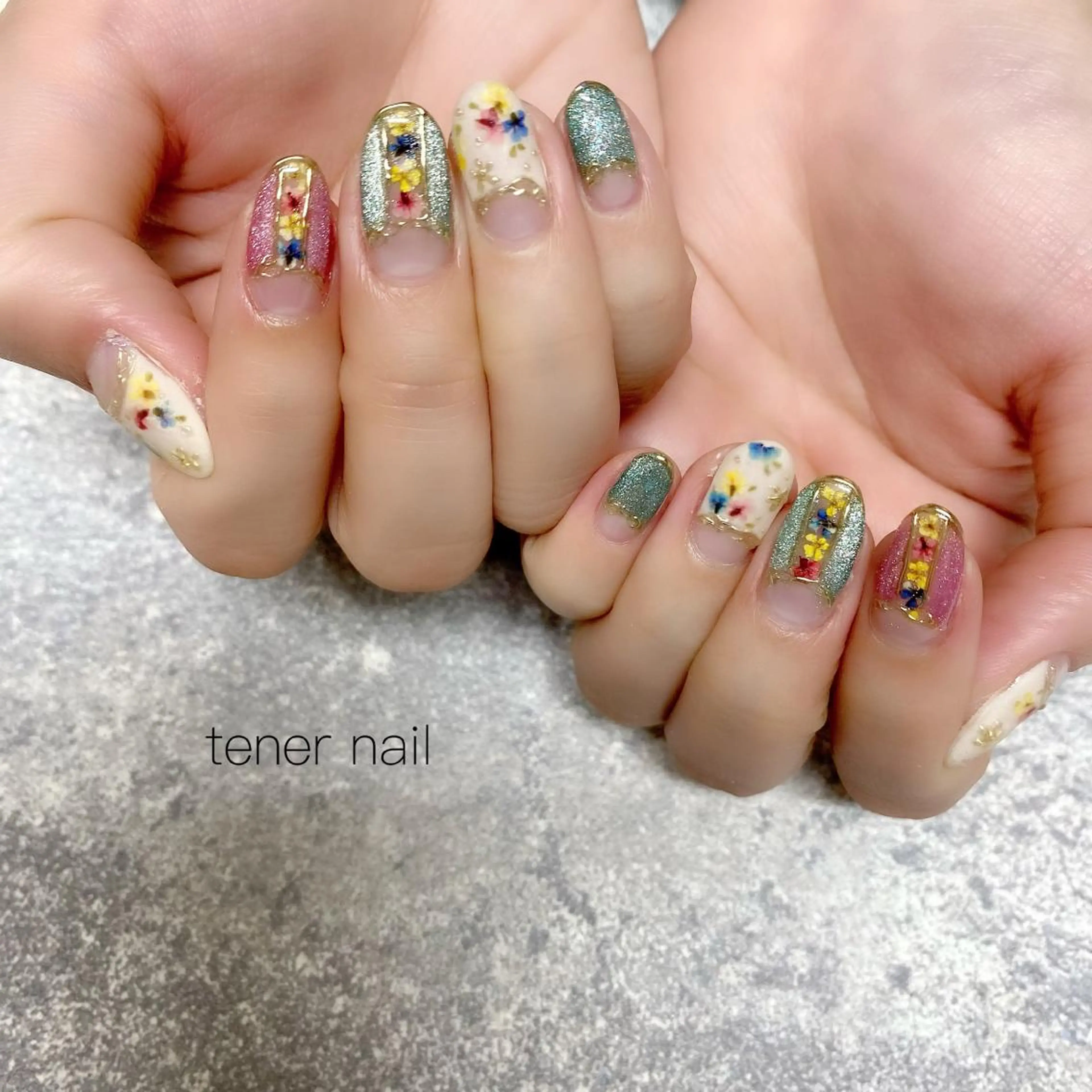ネイル フラワーネイル テネルネイル tener nailのネイルデザイン