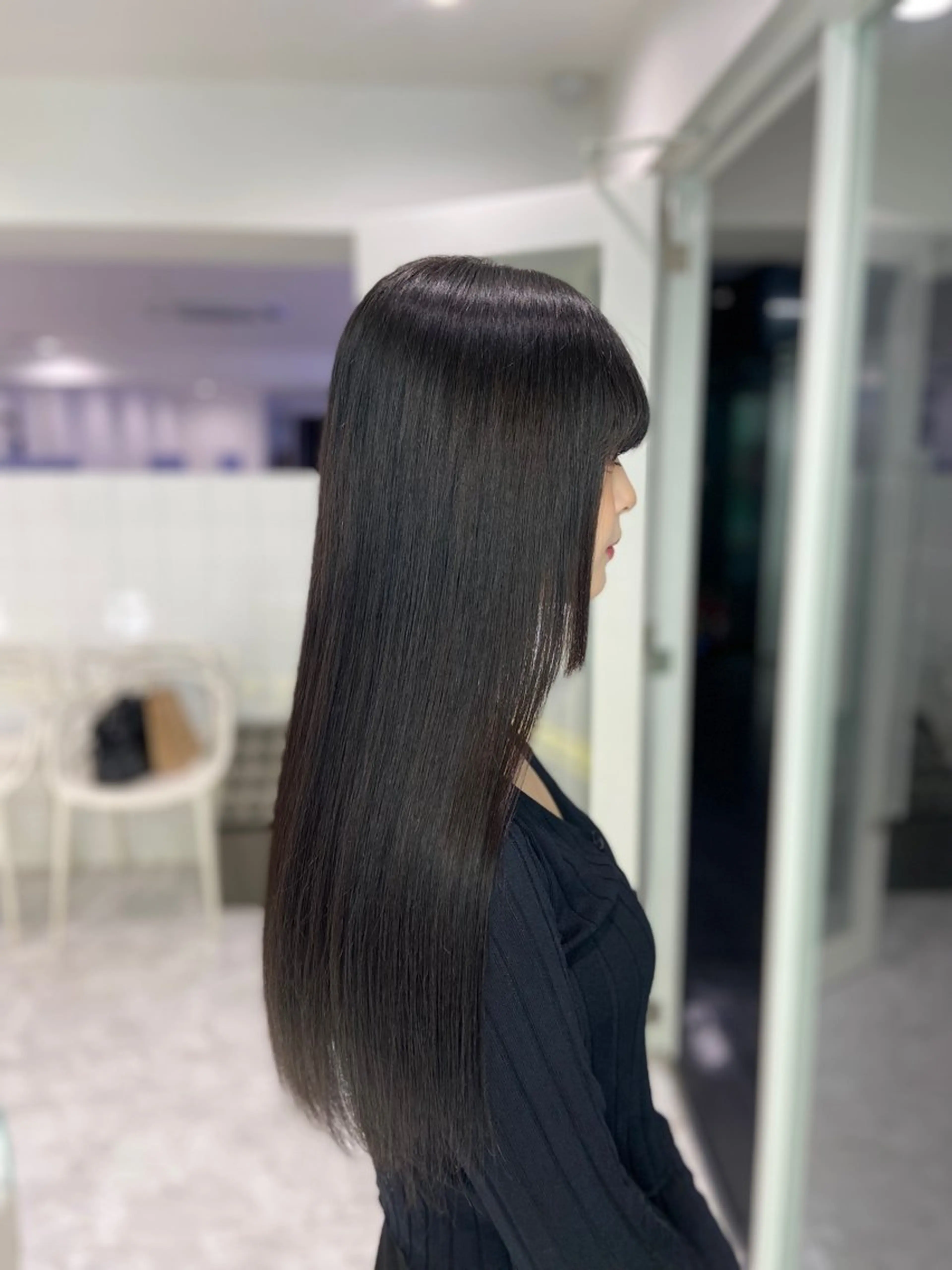 セミロング カラー ヘアアレンジ Over hair_ misakiのヘアスタイル