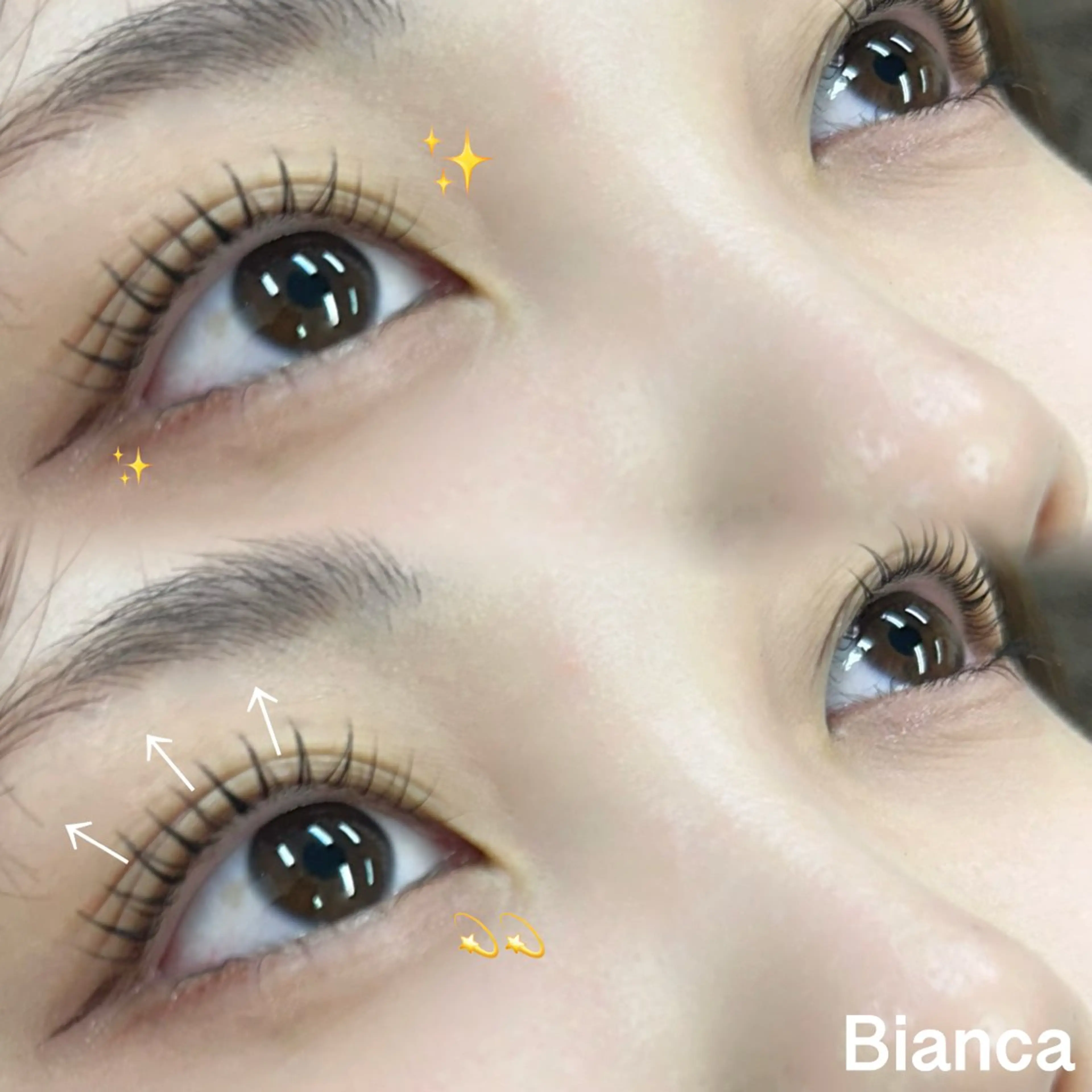 マツエク・マツパ マツパ ⟡.·Bianca アビコ 🎀のマツエク・マツパデザイン