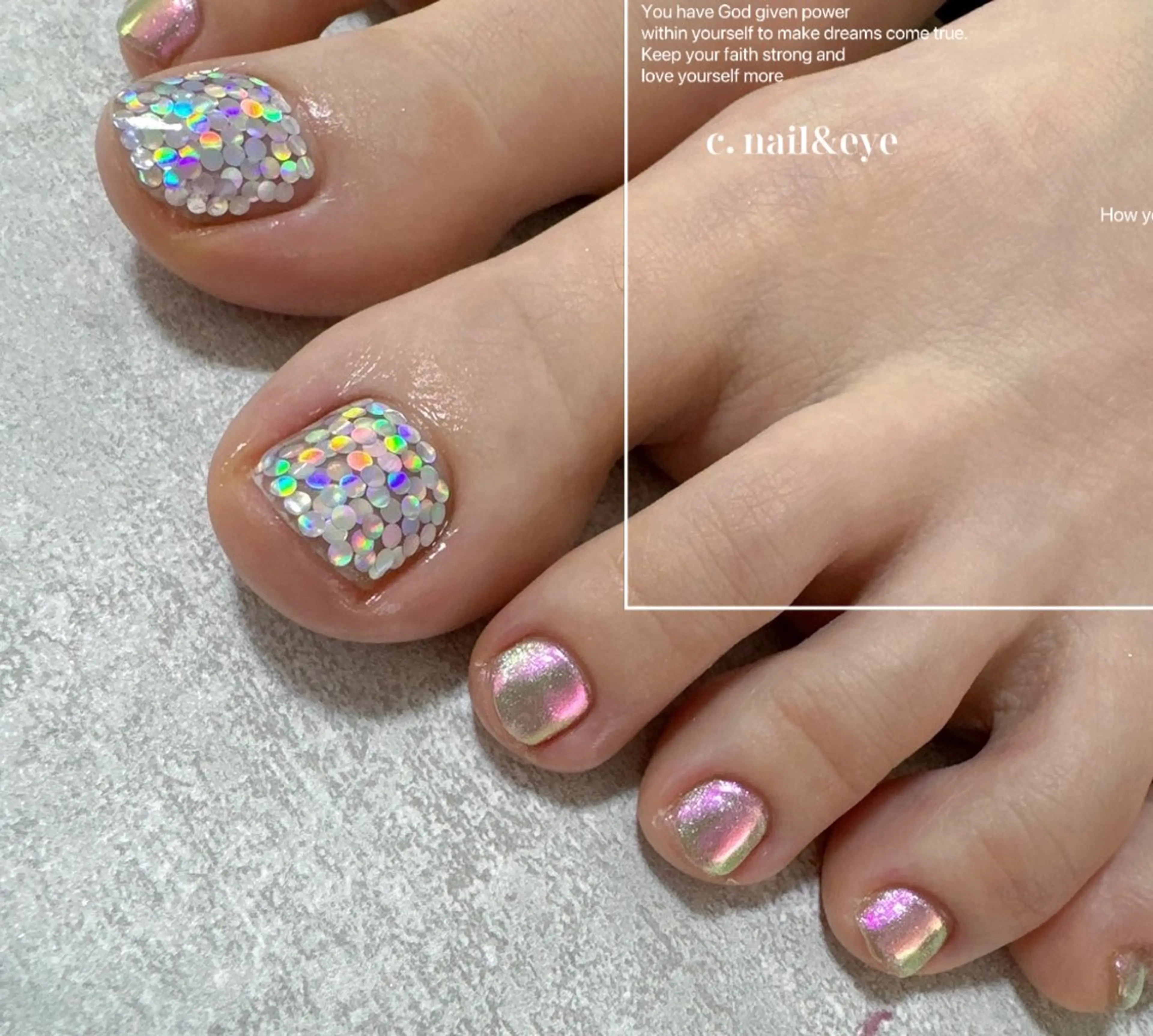 フット🌈選べるサンプル親指トレンドデザイン🌈の写真