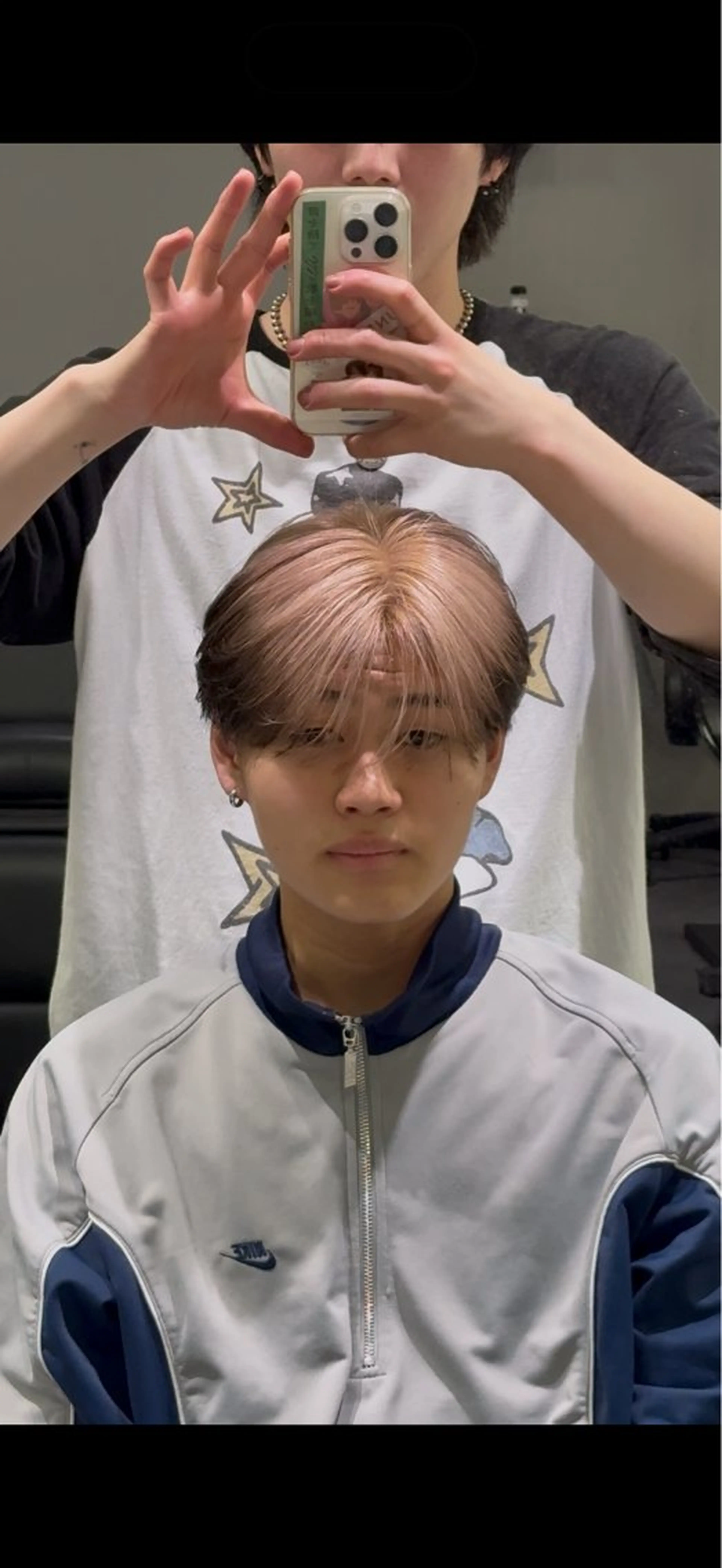 カラー メンズ メンズハイトーン ブラウンカラー ハイトーンカラー ピンクカラー ホワイトピンク ヘアカラー skill 渋谷店 村彼方　20時〜のヘアスタイル