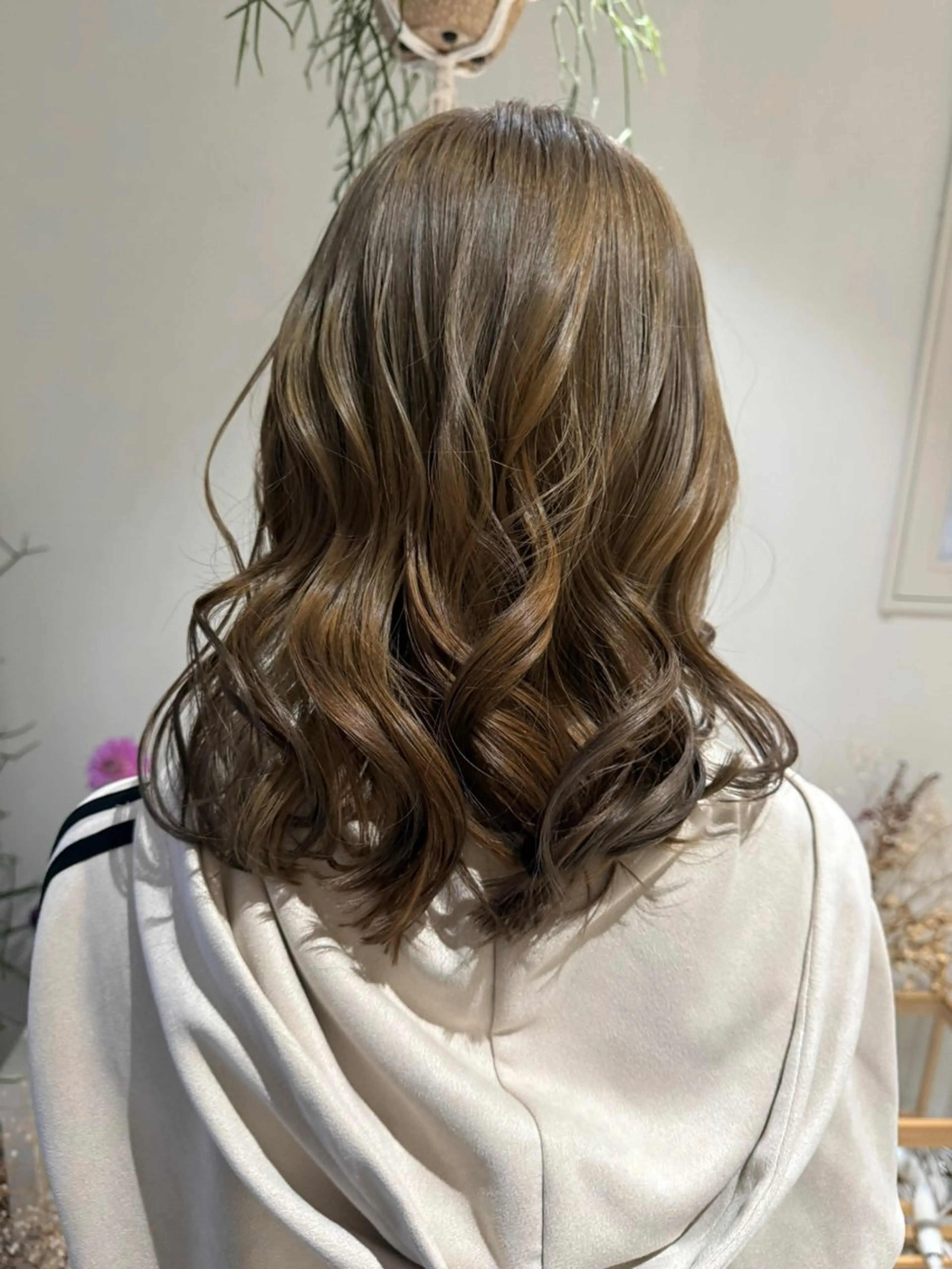 セミロング カラー ヘアカラー 前髪CUT22日¥0 🌷荘司まゆり🌷のヘアスタイル