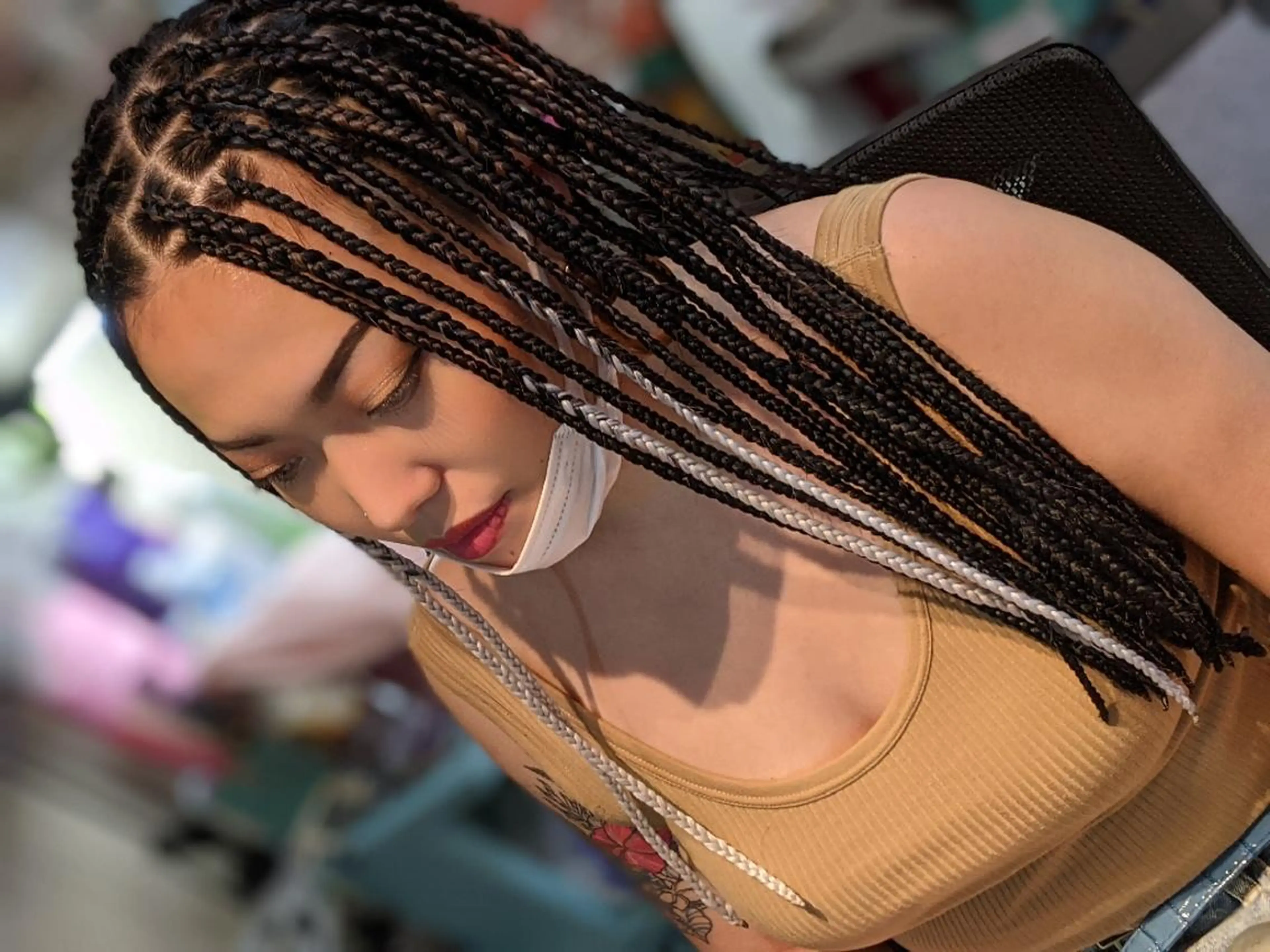 セミロング ヘアアレンジ エクステ scamp ★のヘアスタイル