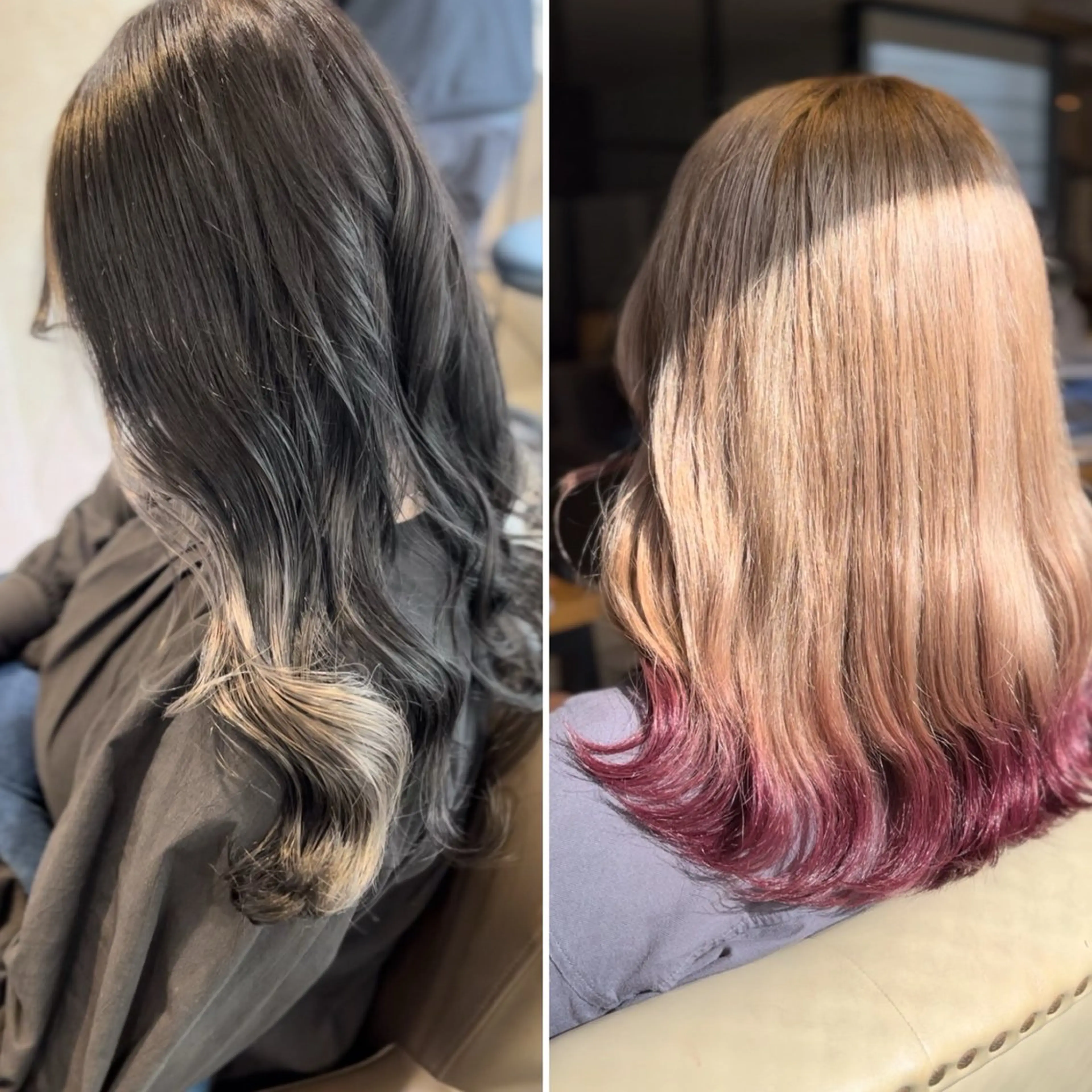 セミロング カラー カット ヘアカラー トリートメント 🌿earth亀有店 【緑髪のノブ】🌿のヘアスタイル