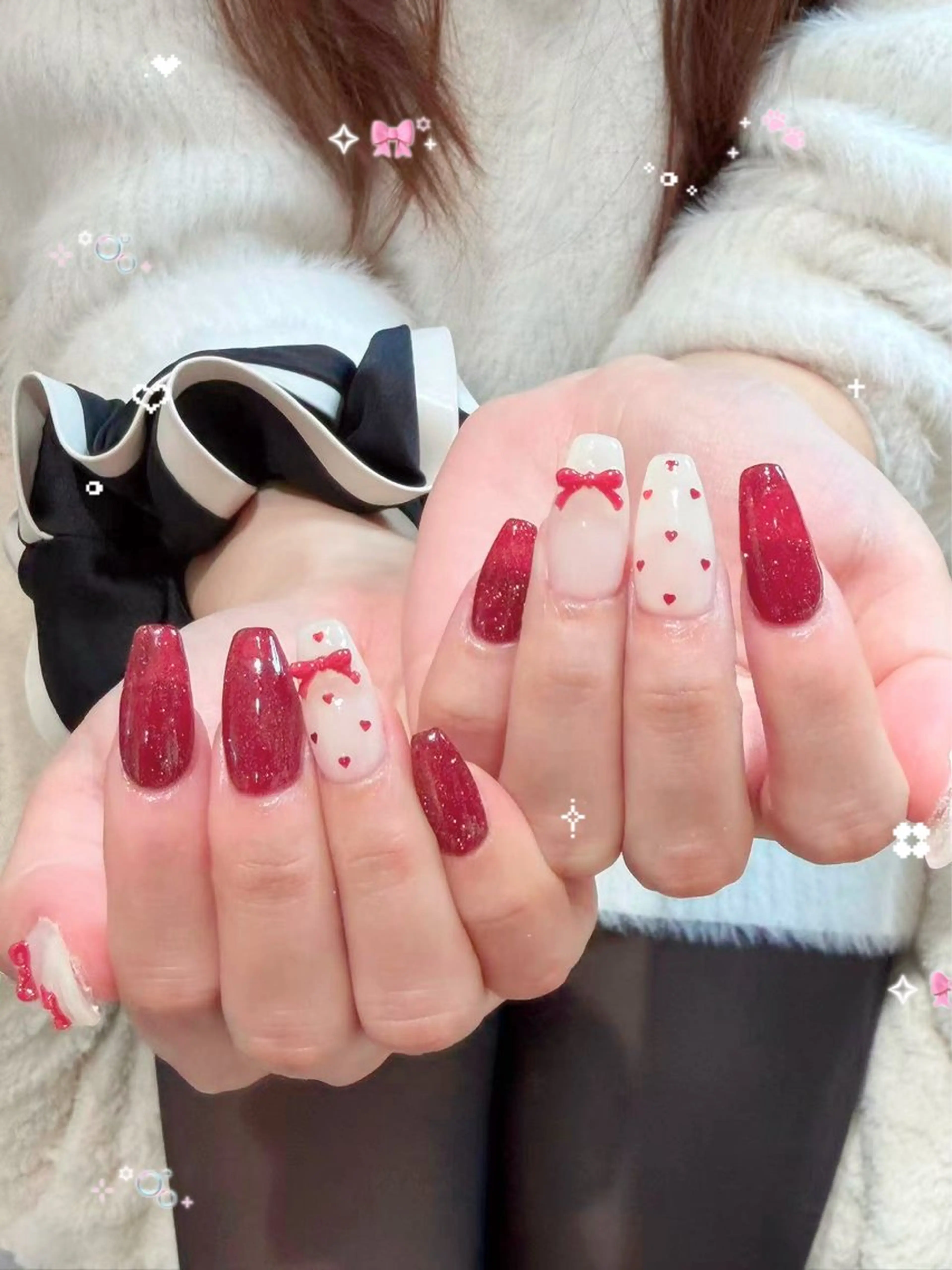 ネイル チークネイル 長さ出し フレンチネイル ガーリー 韓国ネイル ハンドネイル ハンドケア Sun Nail 池袋のエステ・リラクイメージ
