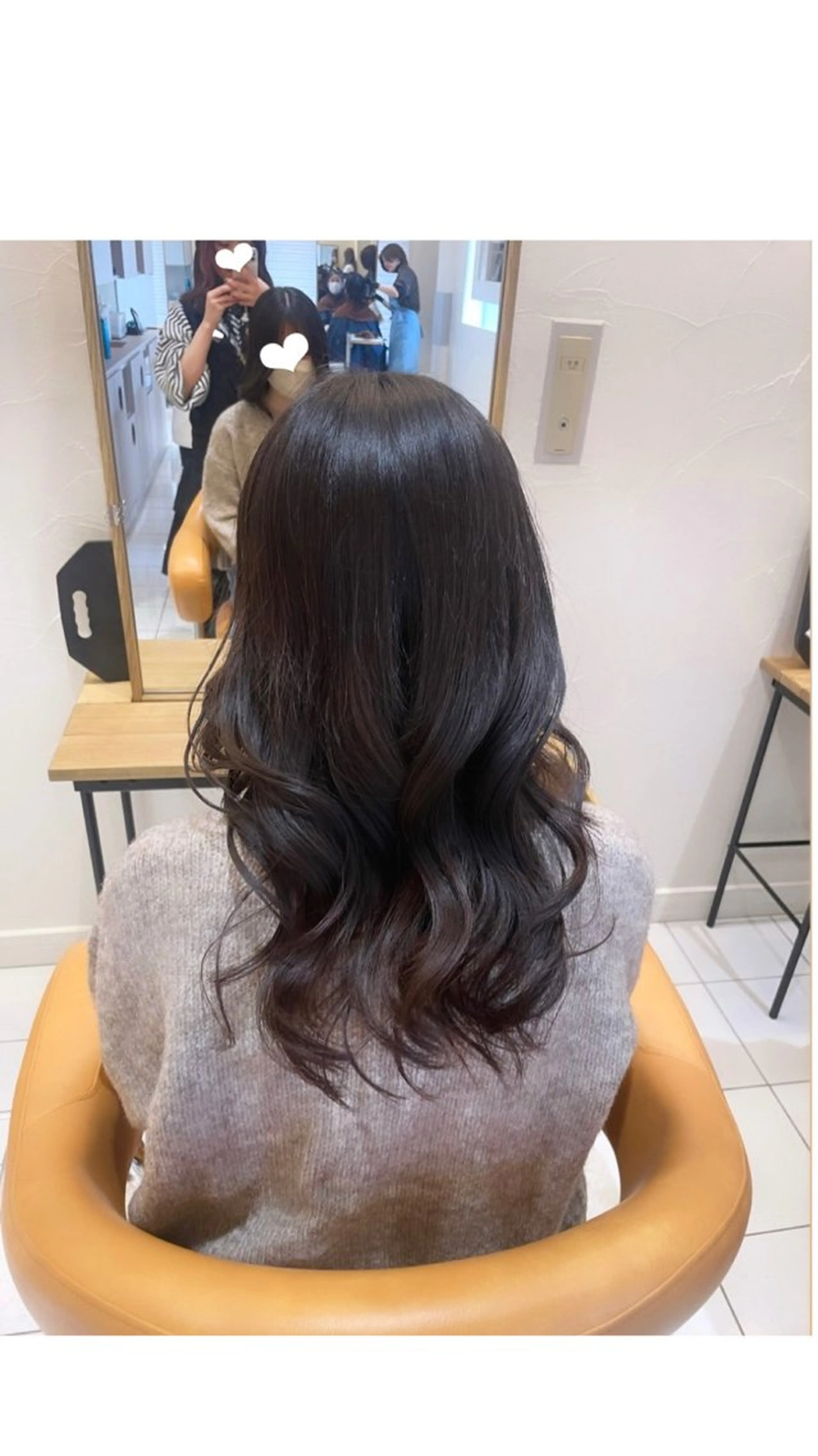 ロング 顔周りカット レイヤーカット 🌷【暖色艶カラー】 shiori🌷のヘアスタイル