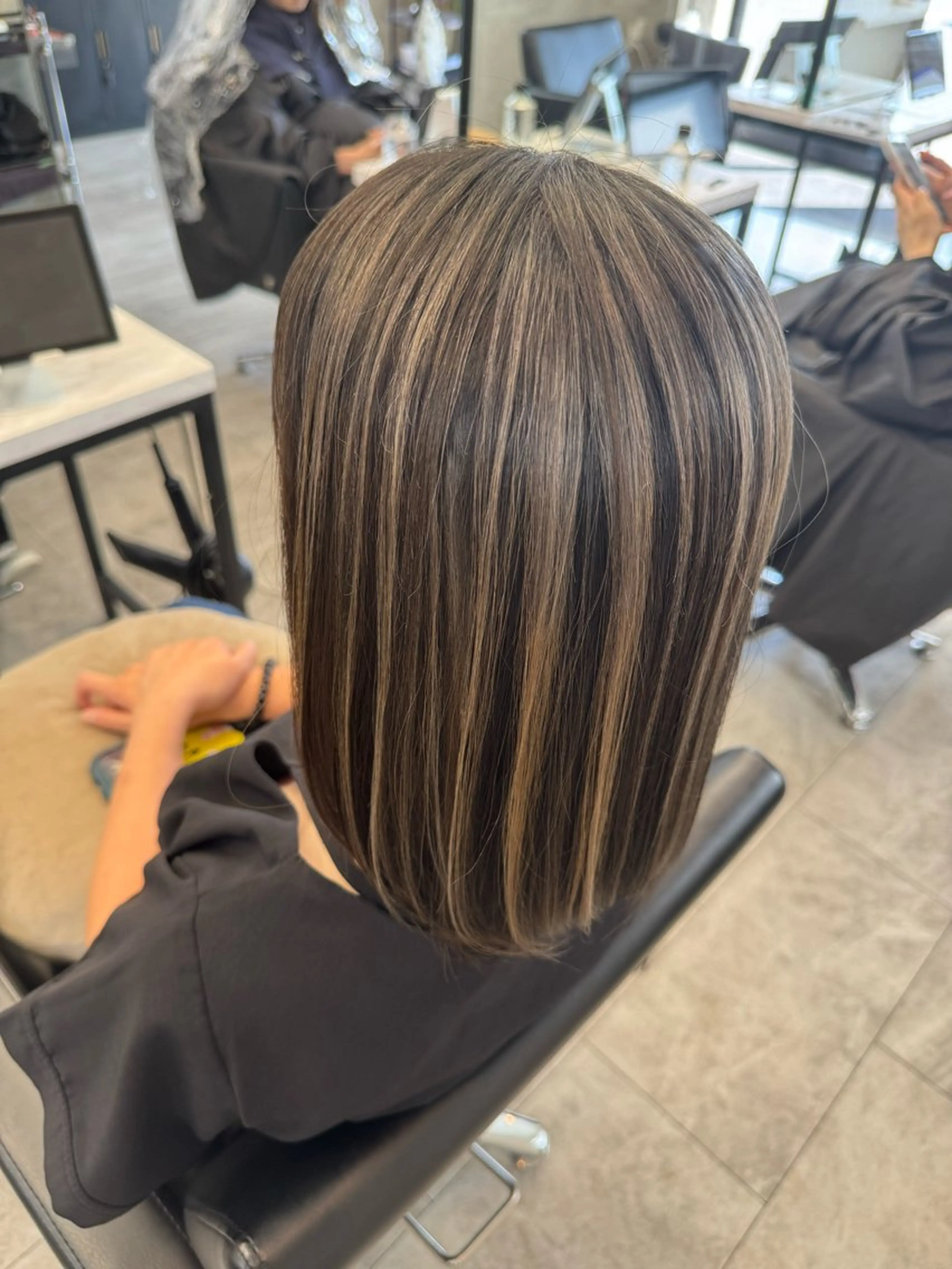 ミディアム ヘアカラー トリートメント ՏKIᒪᒪ石岡店 本田のヘアスタイル