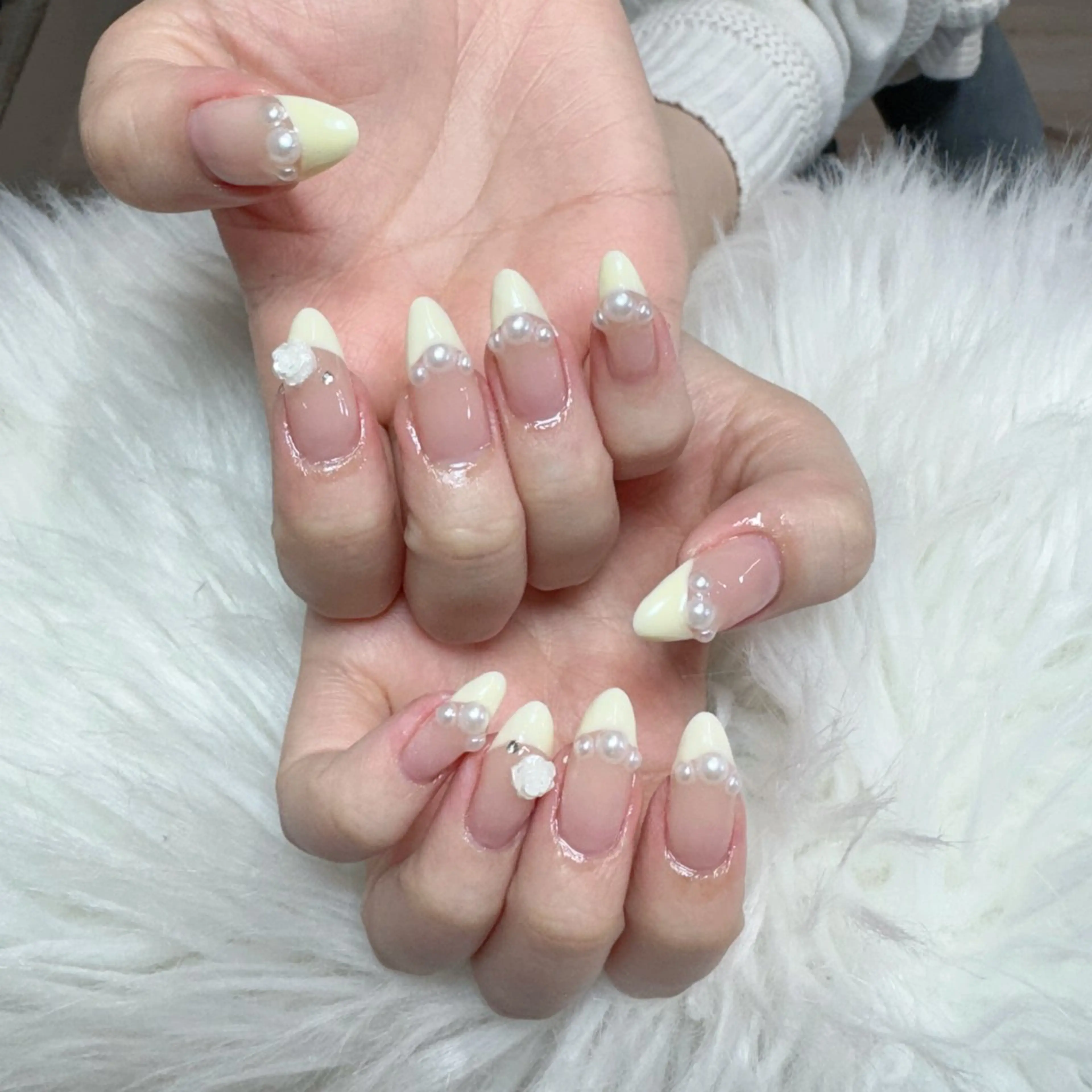 ネイル ハンドネイル 🎀nana🫧 ワンホンネイル🎀のネイルデザイン
