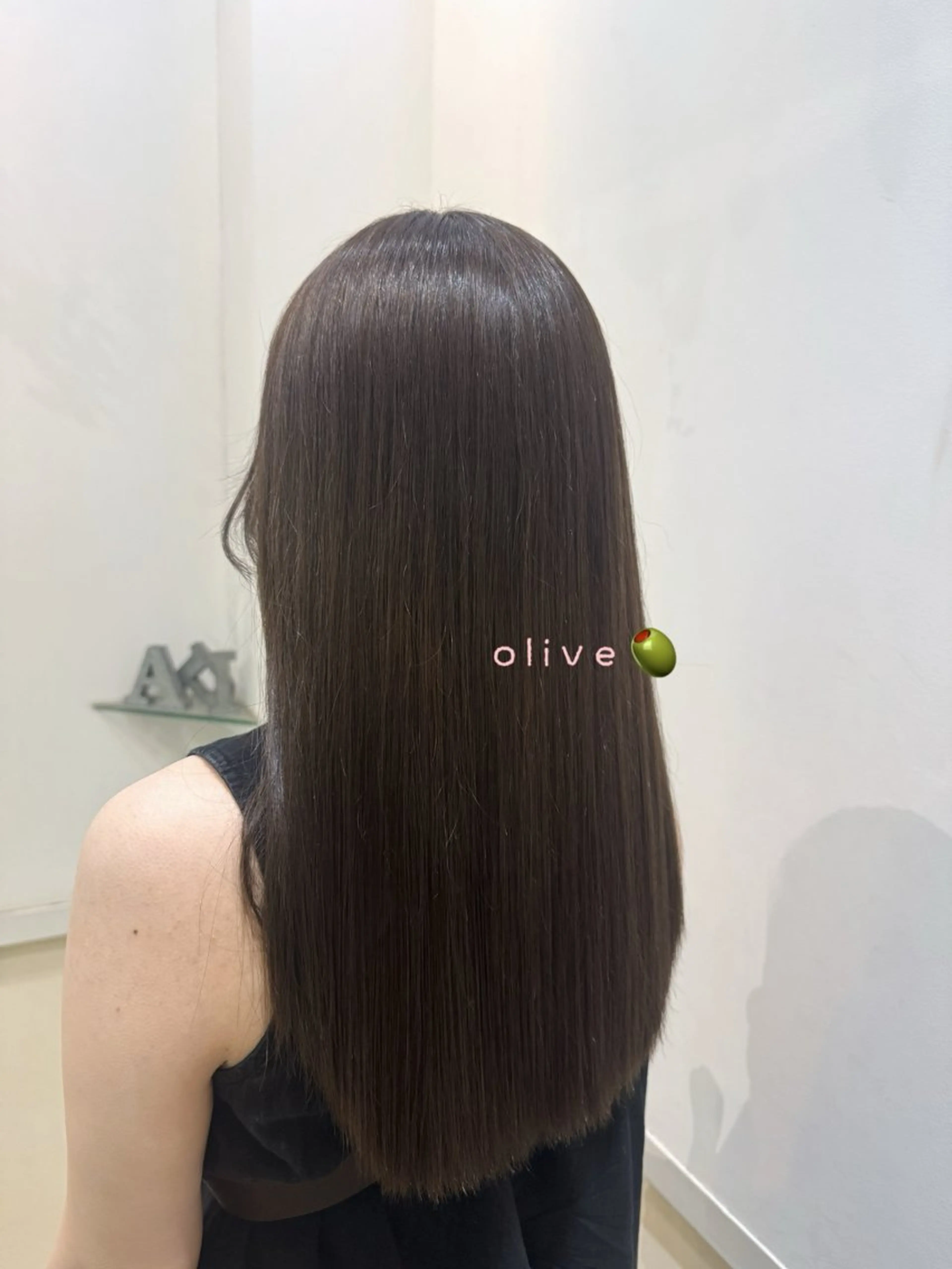 ロング カラー オリーブカラー 透明感カラー🧁🩰 🫧仲松良菜🎀のヘアスタイル