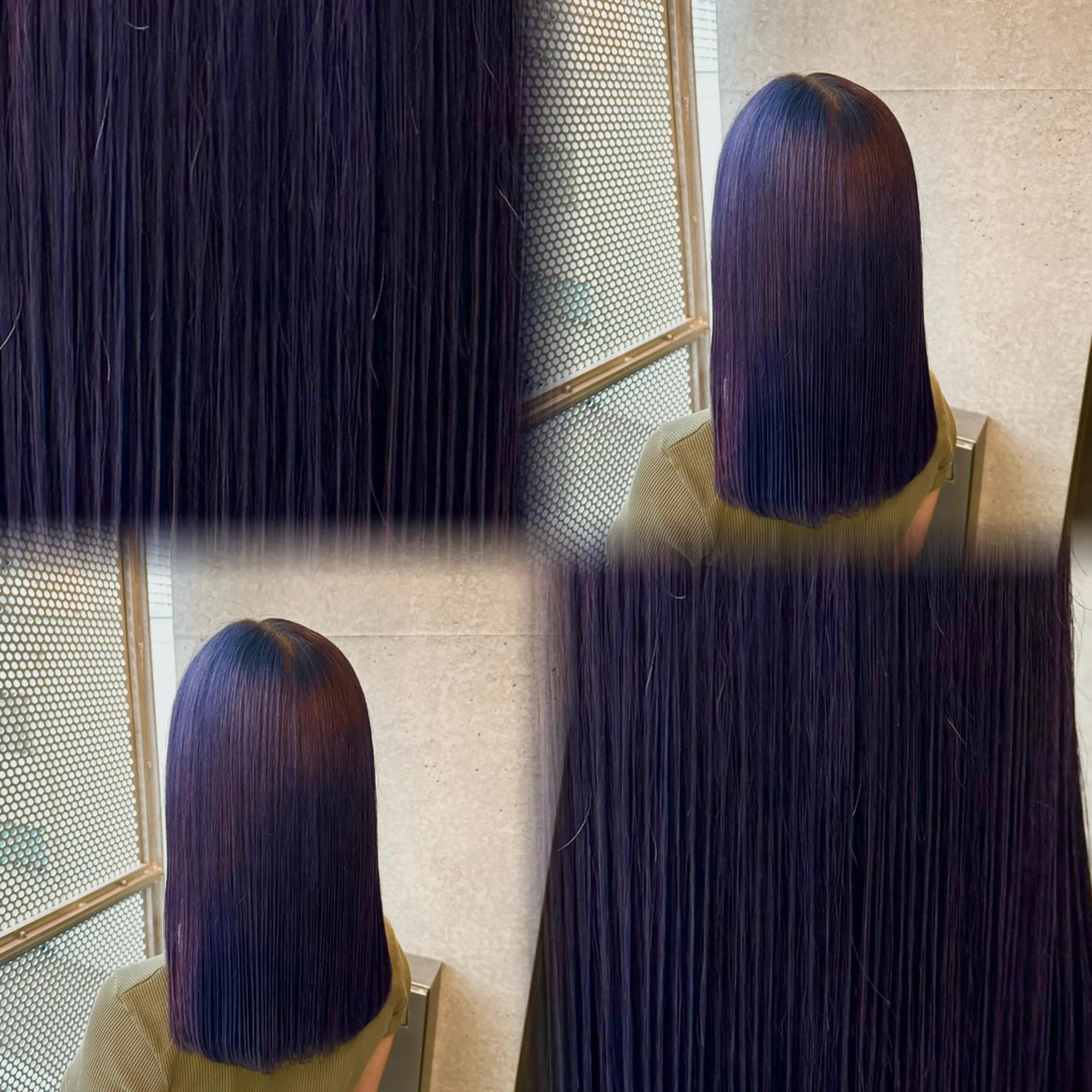セミロング カラー 髙橋 李里亜のヘアスタイル