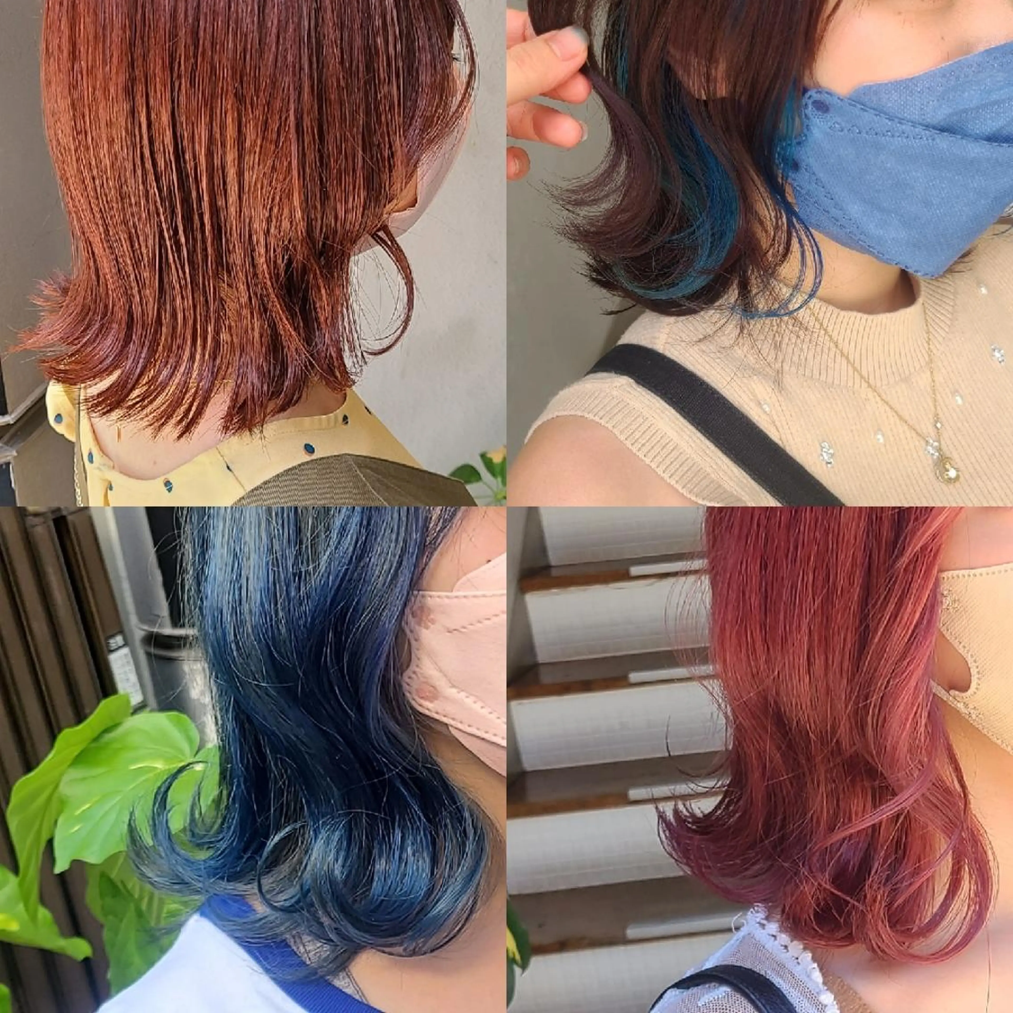 ミディアム カラー 似合わせカット 西田 理沙のヘアスタイル
