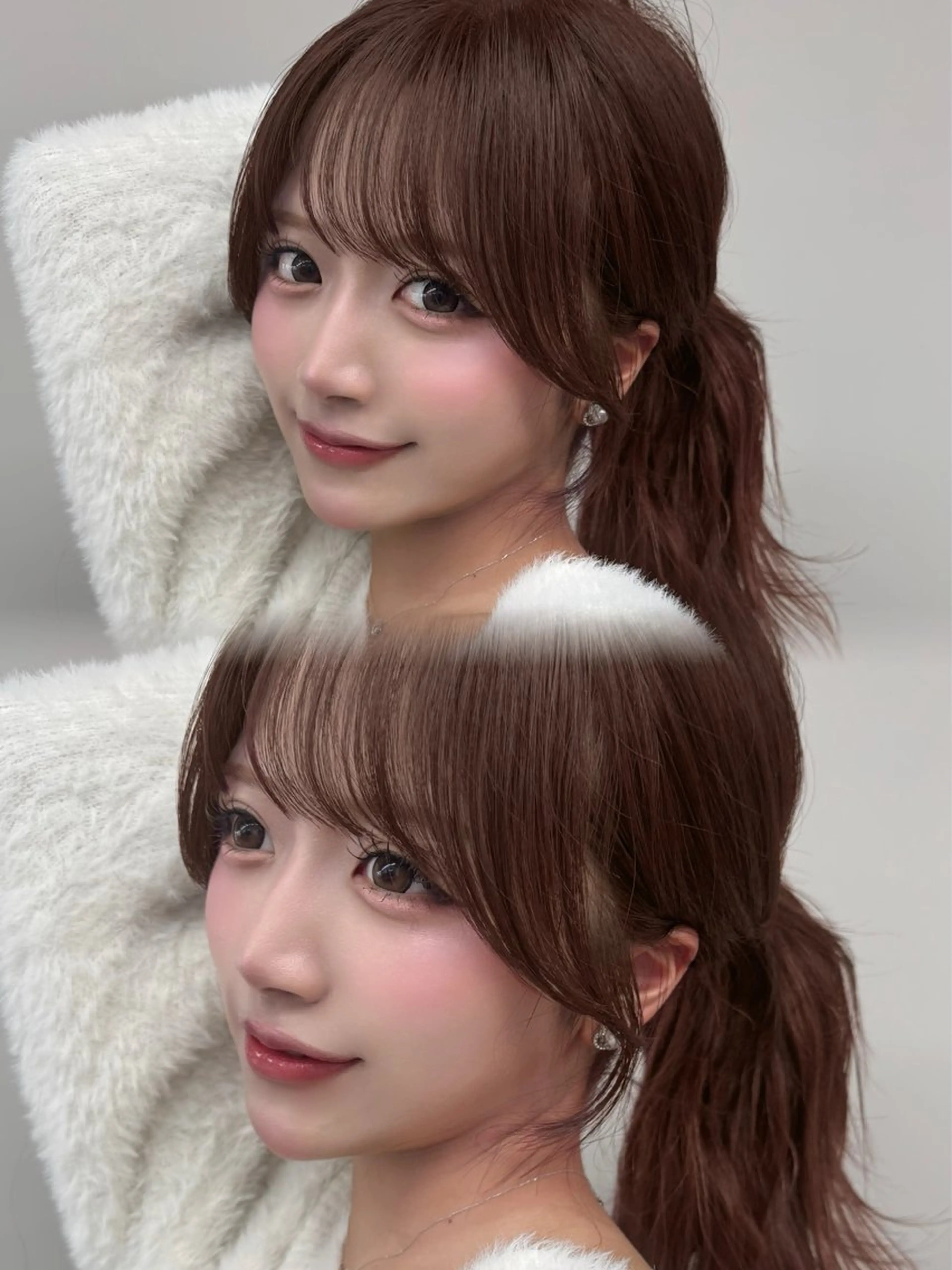 ロング 小顔カット 博多美容室 JURIのヘアスタイル