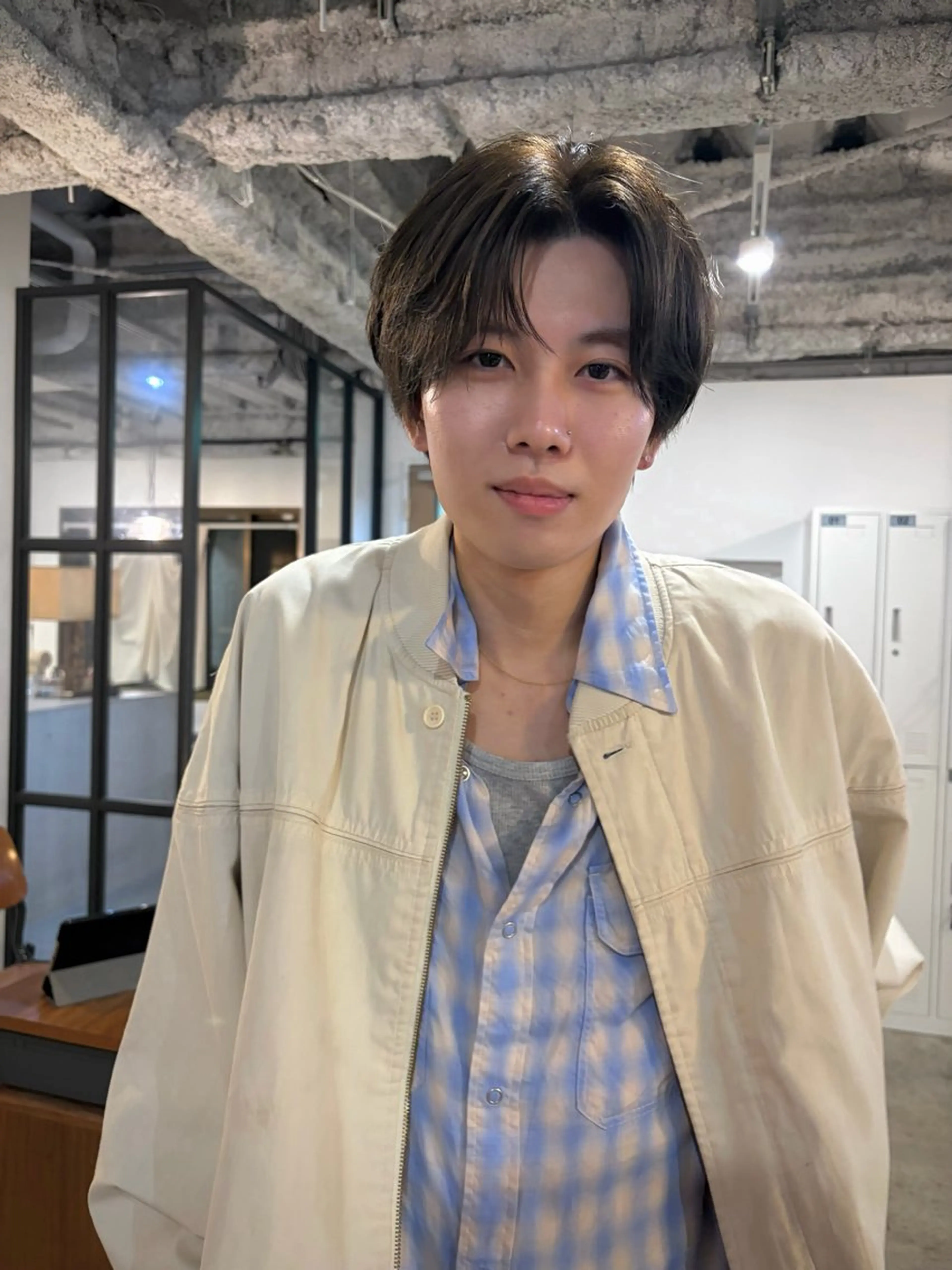 ミディアム カラー ブラウンカラー 透明感カラー カット ヘアカラー yu maのヘアスタイル