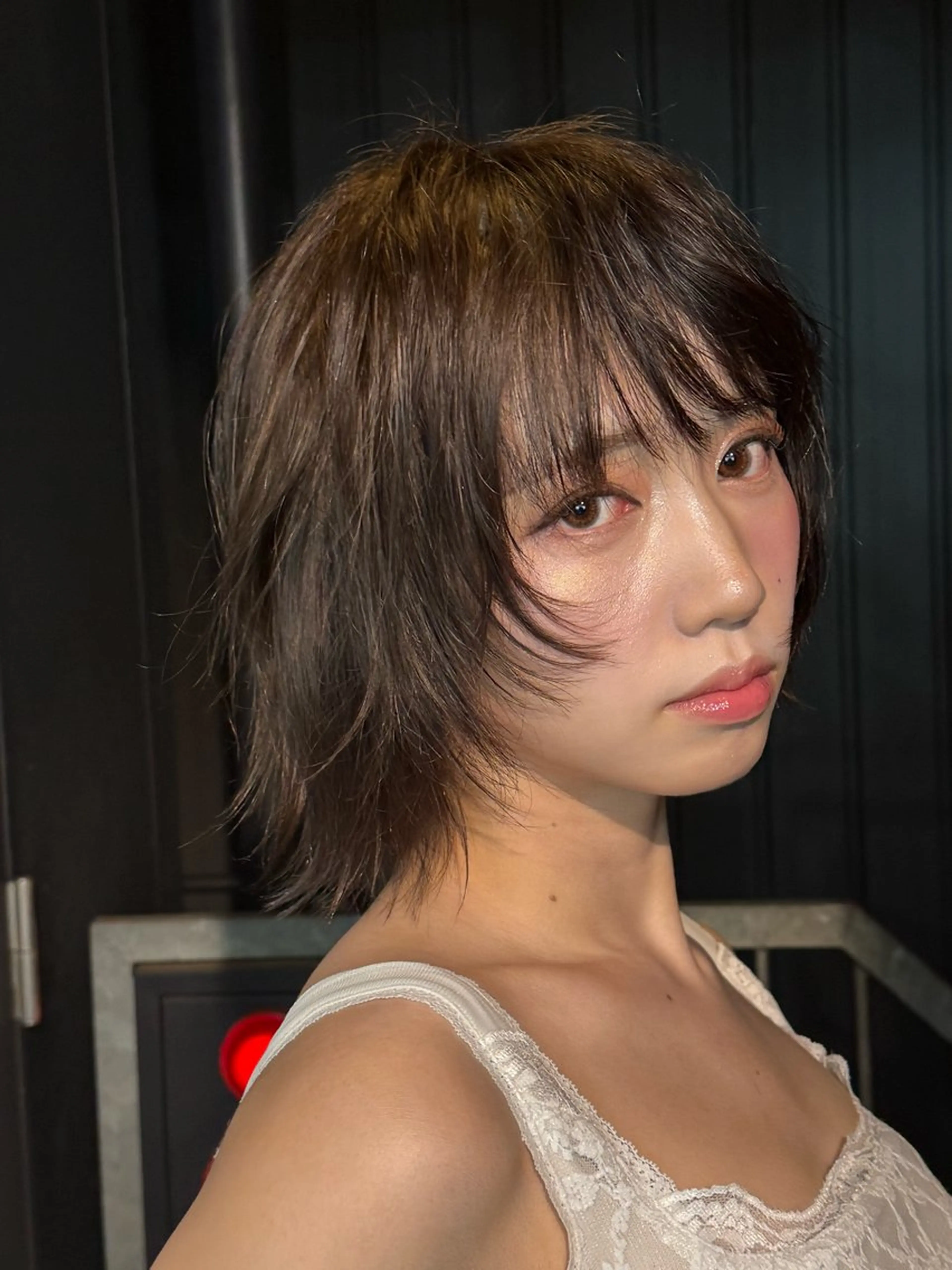 ミディアム 韓国ヘア/ハイトーン RYUSEIのヘアスタイル