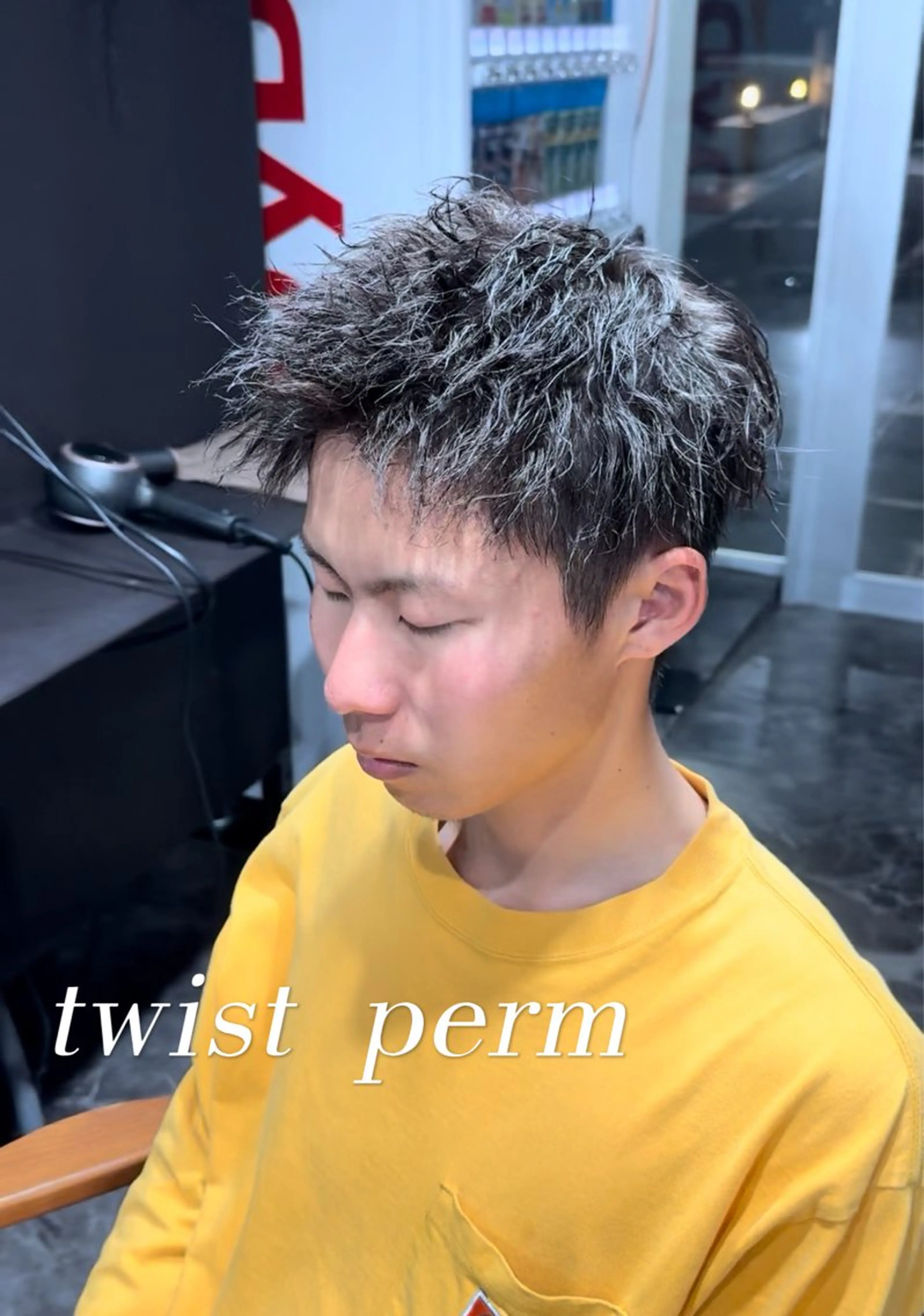 パーマ メンズ パーマ 五味 亜有里のヘアスタイル