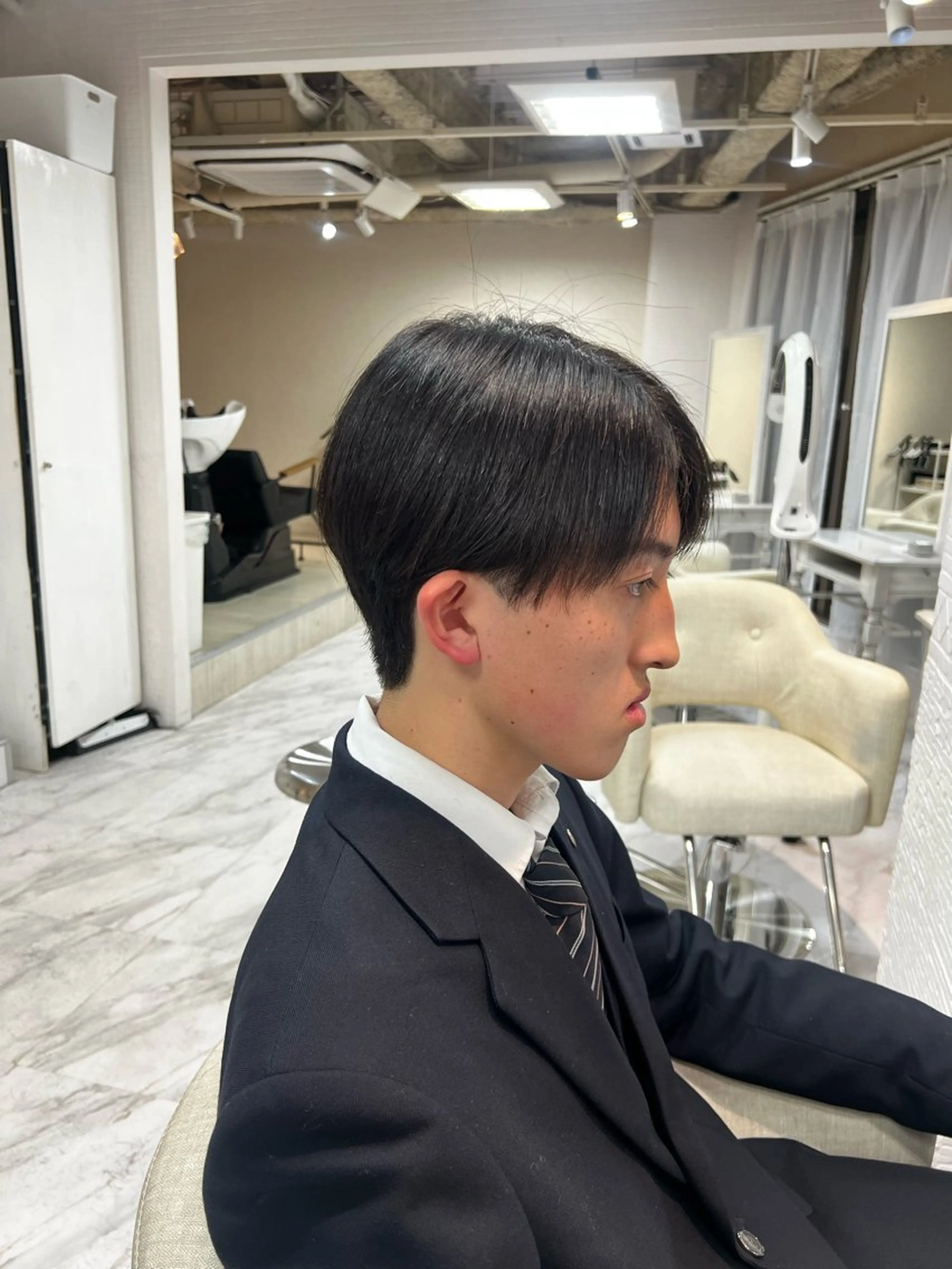 ショート 縮毛矯正 籠倉 蓮のヘアスタイル