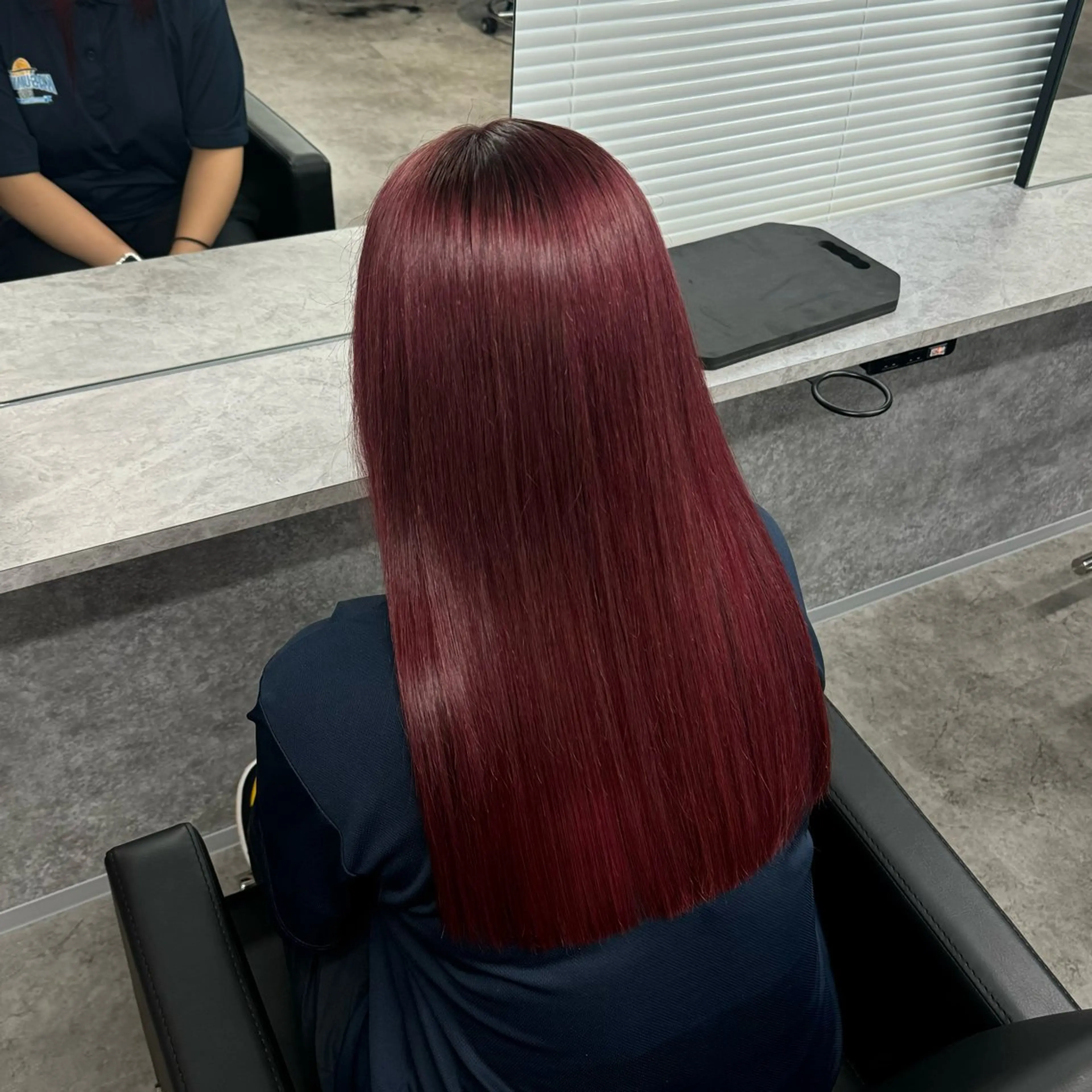 ロング カラー ヘアカラー トリートメント 透明感/ 艶ハイトーン/梨桜のヘアスタイル