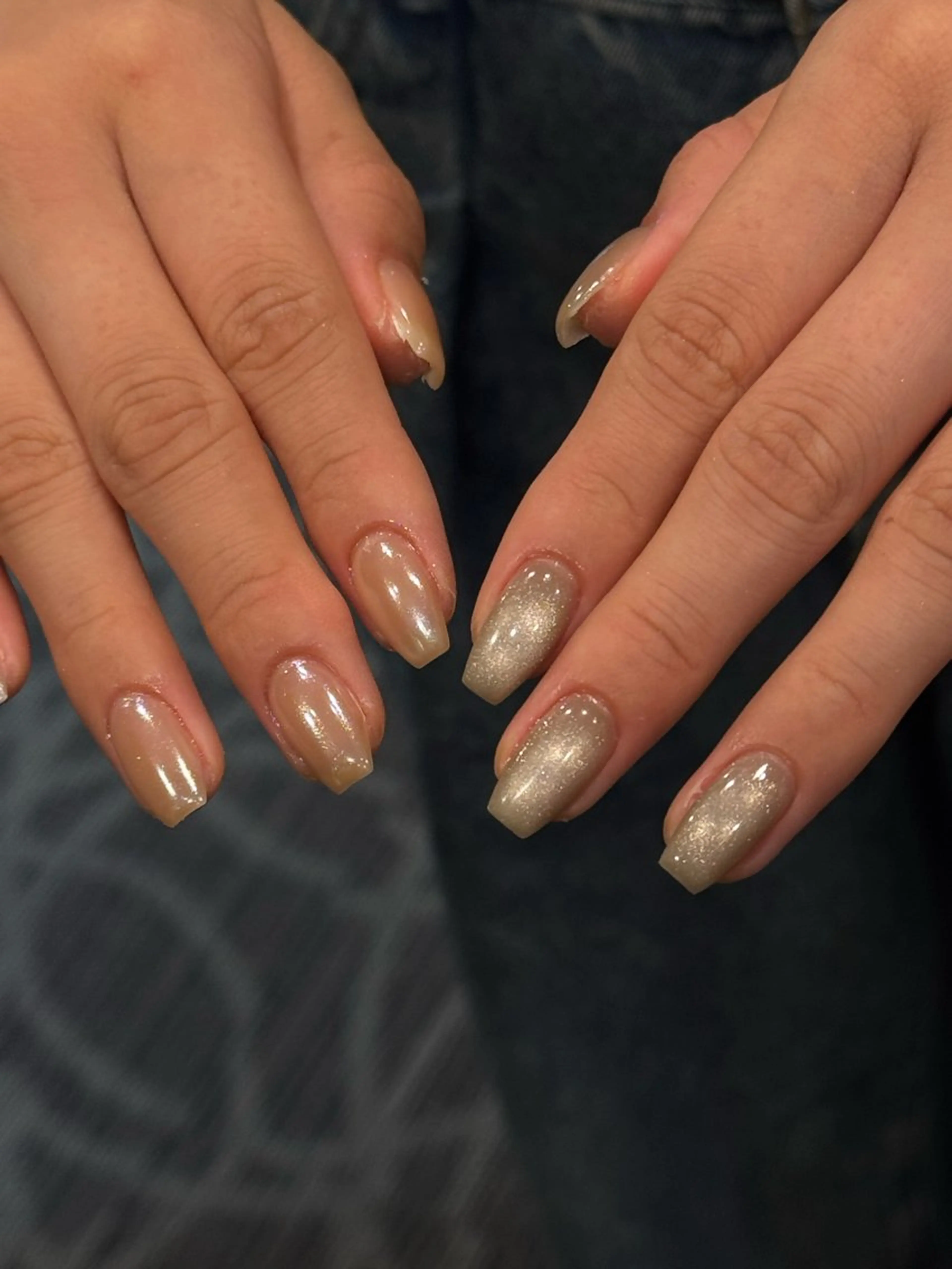 ネイル マグネットネイル ワンカラーネイル ハンドネイル Nobody_ Karenのネイルデザイン