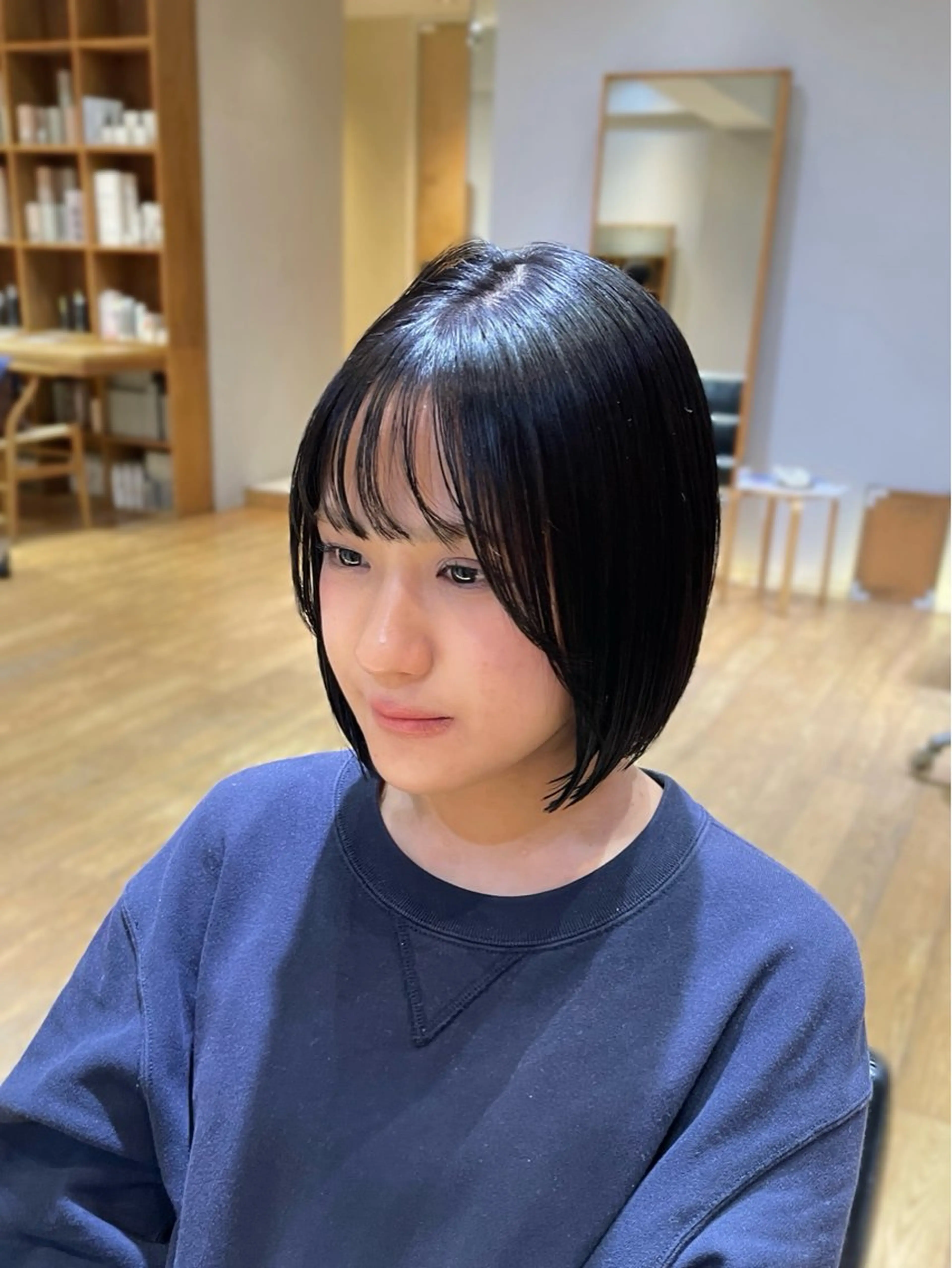 ショート カラー パーマ 縮毛矯正 カット ヘアカラー 縮毛矯正 縮毛矯正/レイヤー 🌙児玉光瑠のヘアスタイル