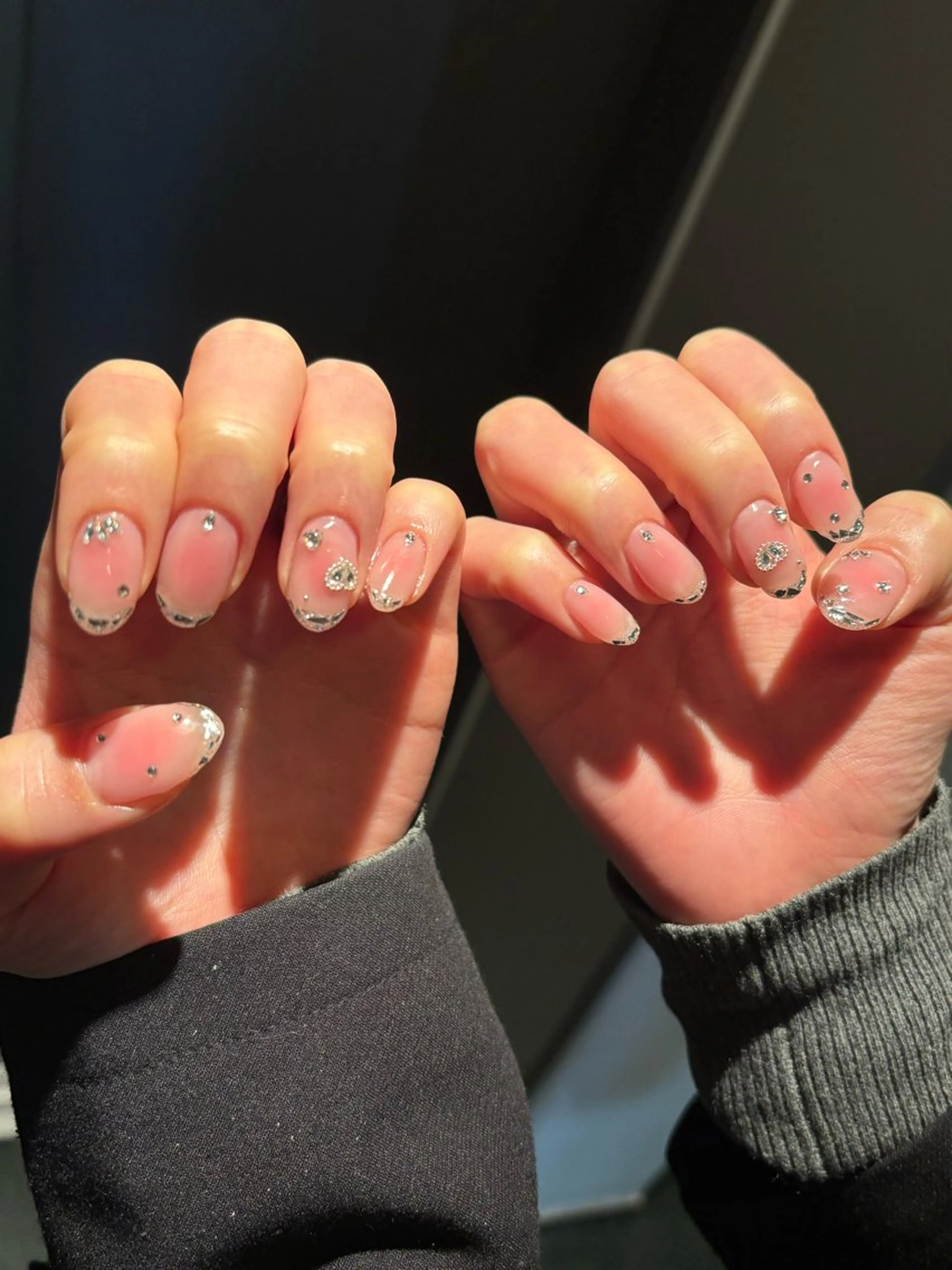ネイル フットネイル フレンチネイル ハート 韓国ネイル レース ハンドネイル ハンドケア ボニー Coco nailのネイルデザイン