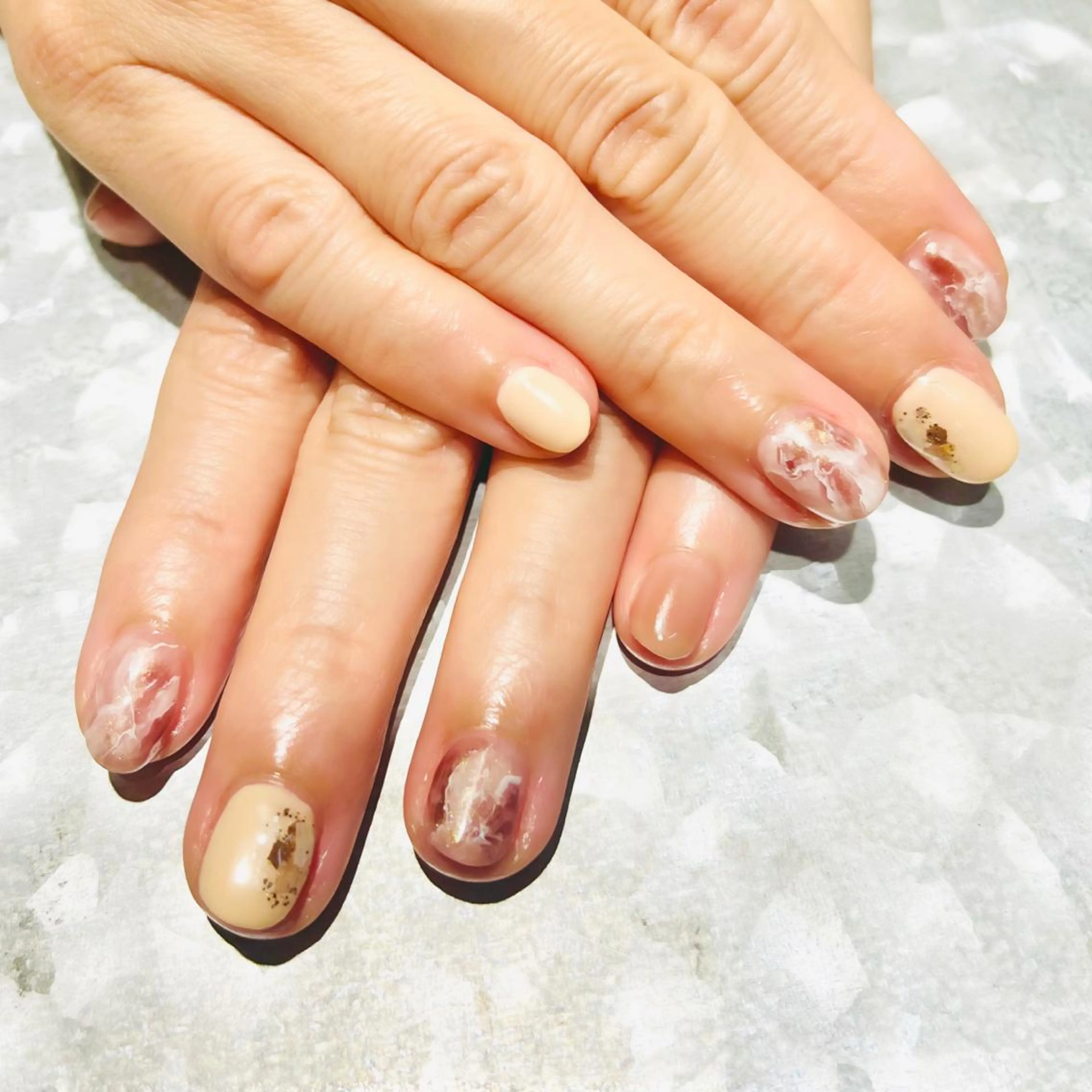 ネイル ニュアンスネイル TRAM-nail moriizumiのネイルデザイン
