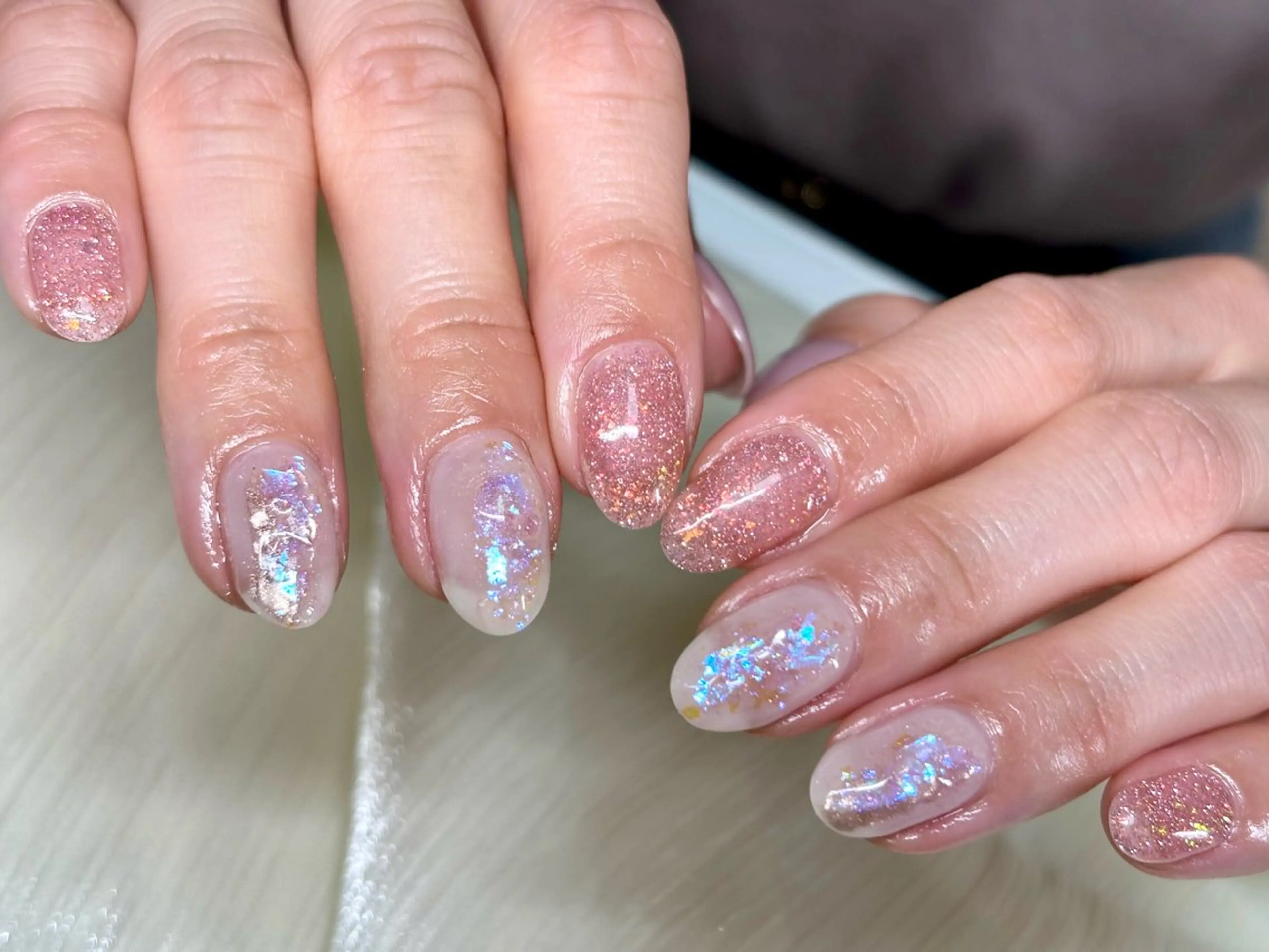 ネイル ニュアンスネイル 春ネイル ETE LUNA NAILのネイルデザイン