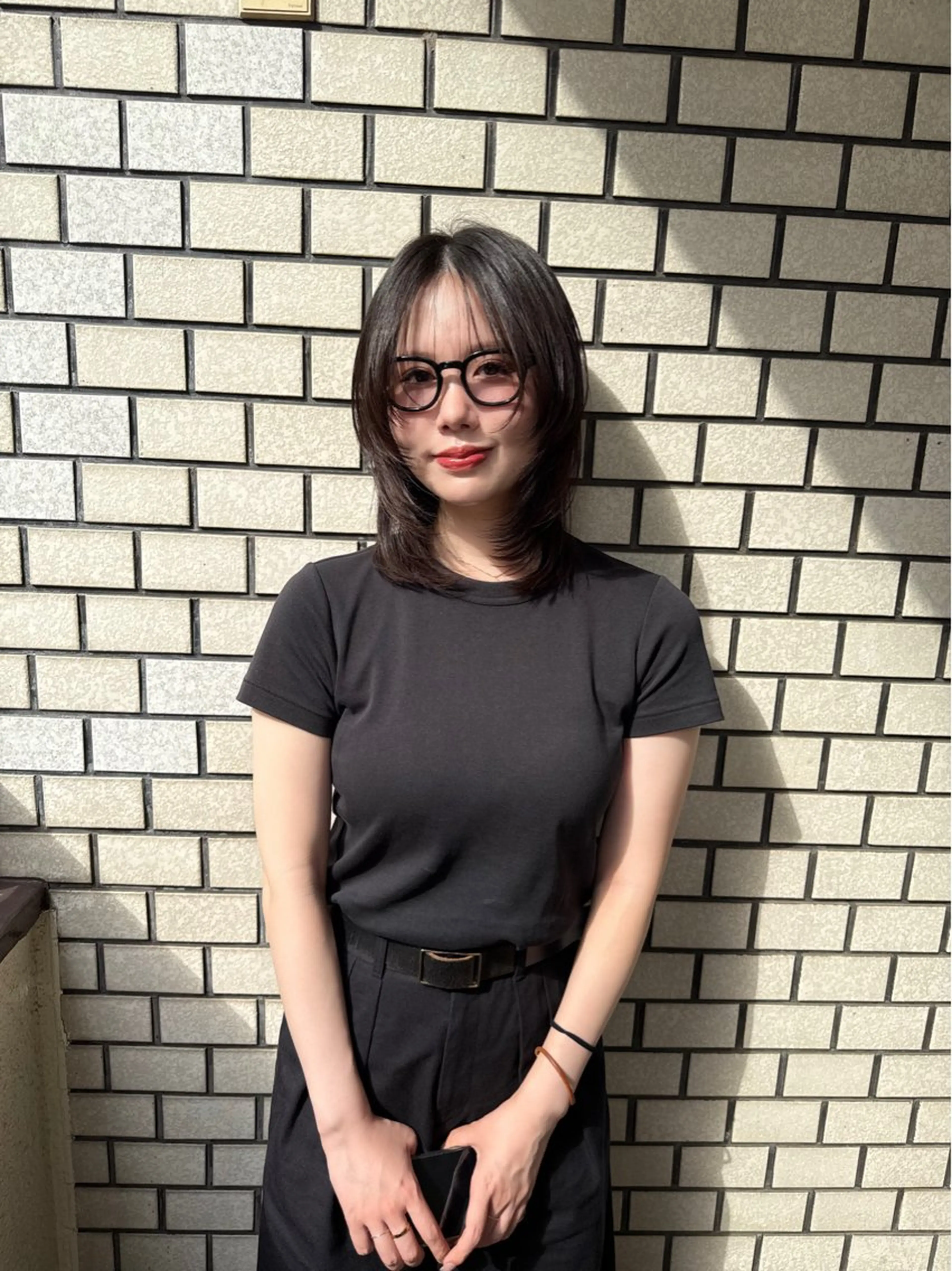 ミディアム まろやか透明感カラー ♡MANAのヘアスタイル