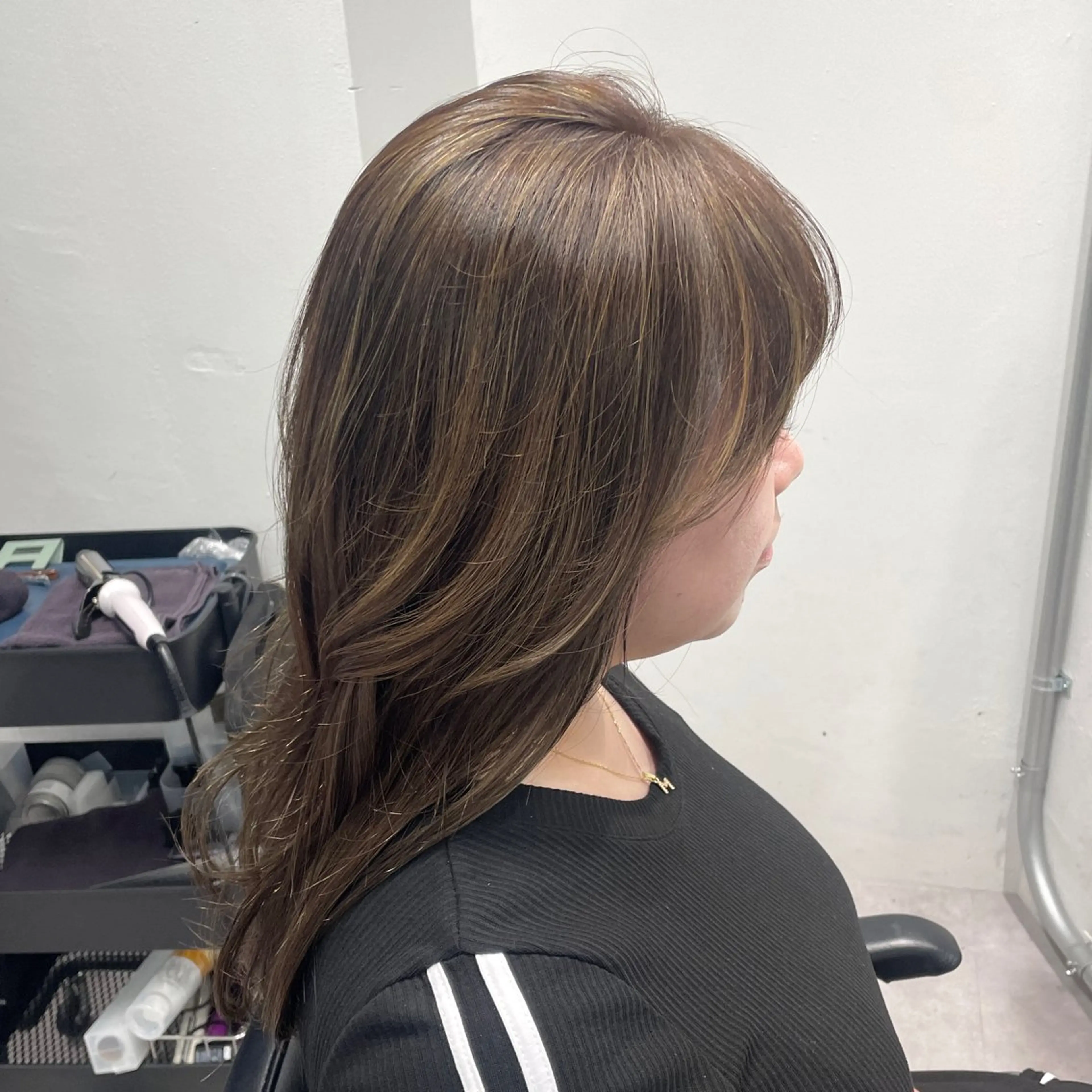 ロング カラー ハイライトカラー ハイライト カット ヘアカラー matka白髪ぼかし 大人ヘア/KEIKOのヘアスタイル