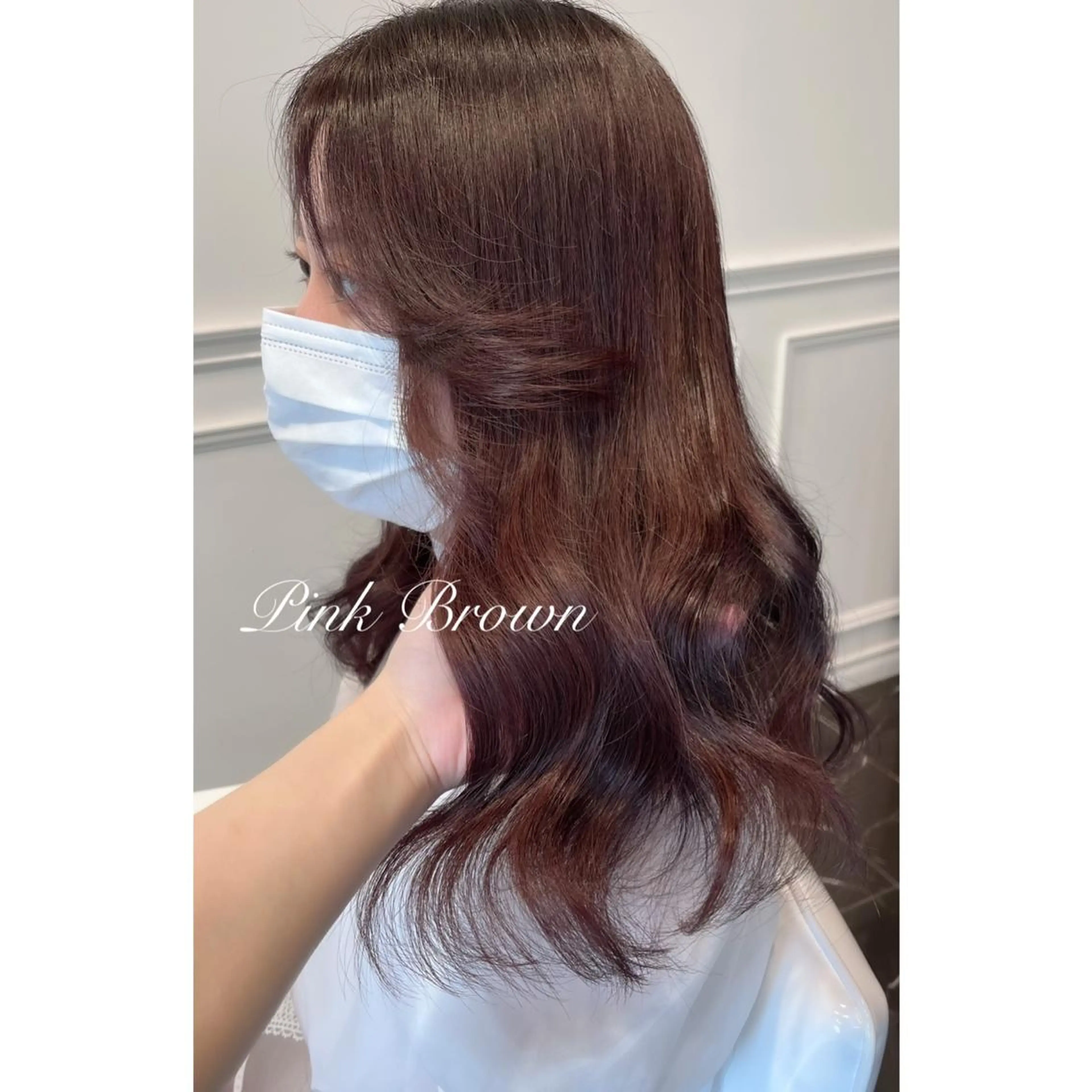 セミロング カラー ブリーチ ブリーチなしカラー ヘアカラー miyu /トレンド カラー×艶髪のヘアスタイル