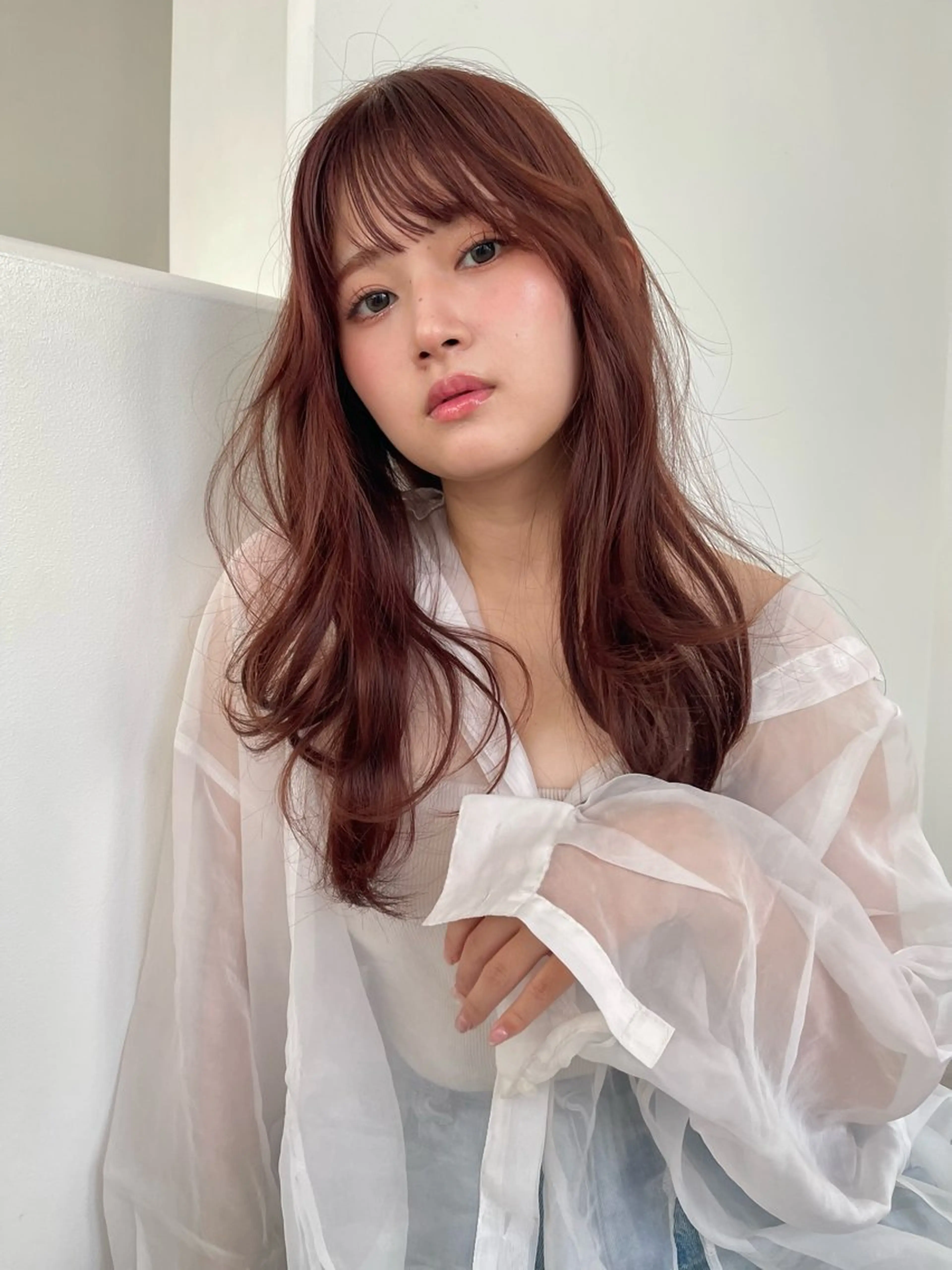 透明感カラー(キラテラ/アディクシー)ご要望のカラーに合わせた材を選択♪ 口コミのご協力で5分SPA🫧をプレゼントの写真