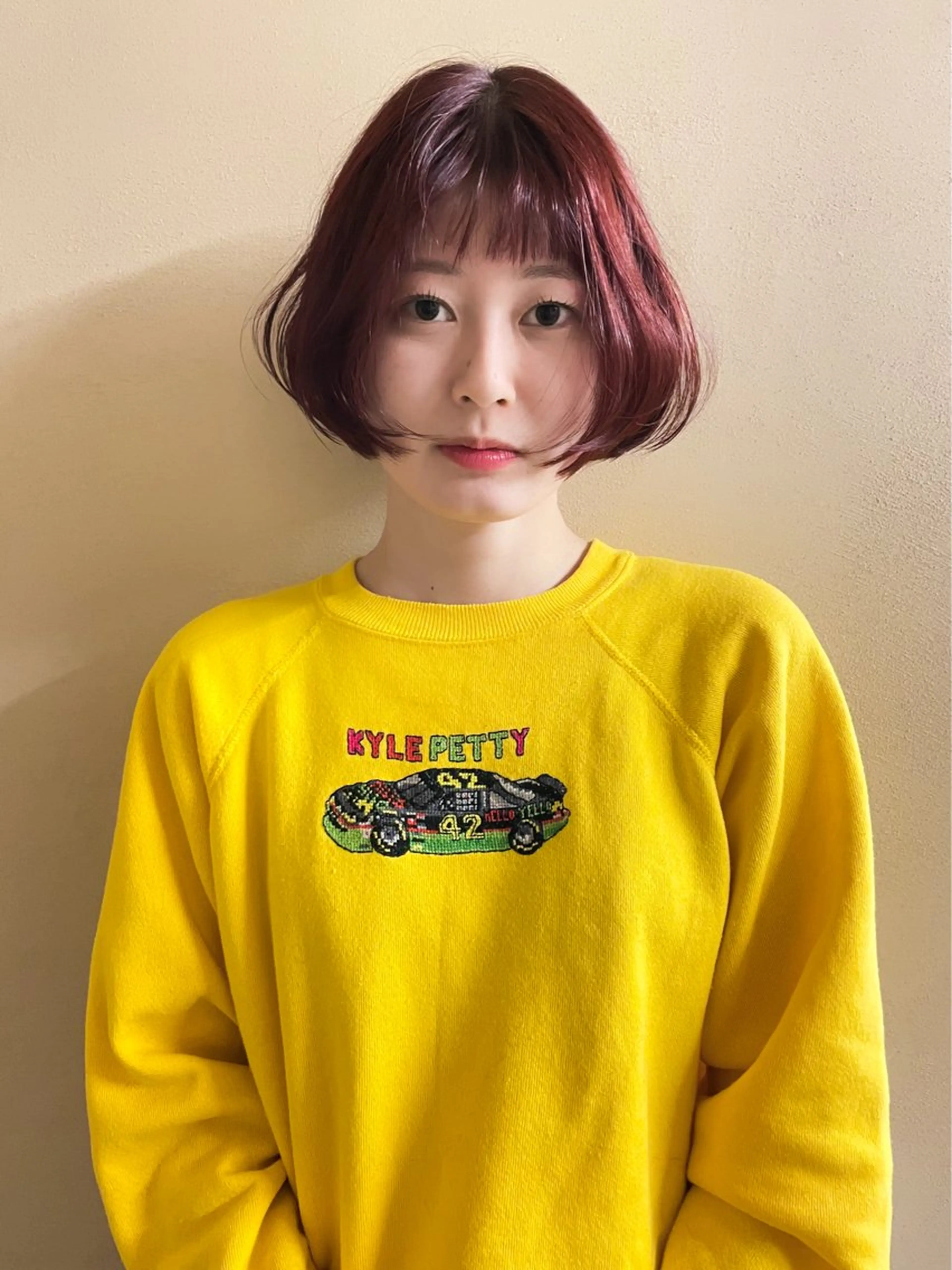 ミディアム カラー 木村 桃子のヘアスタイル