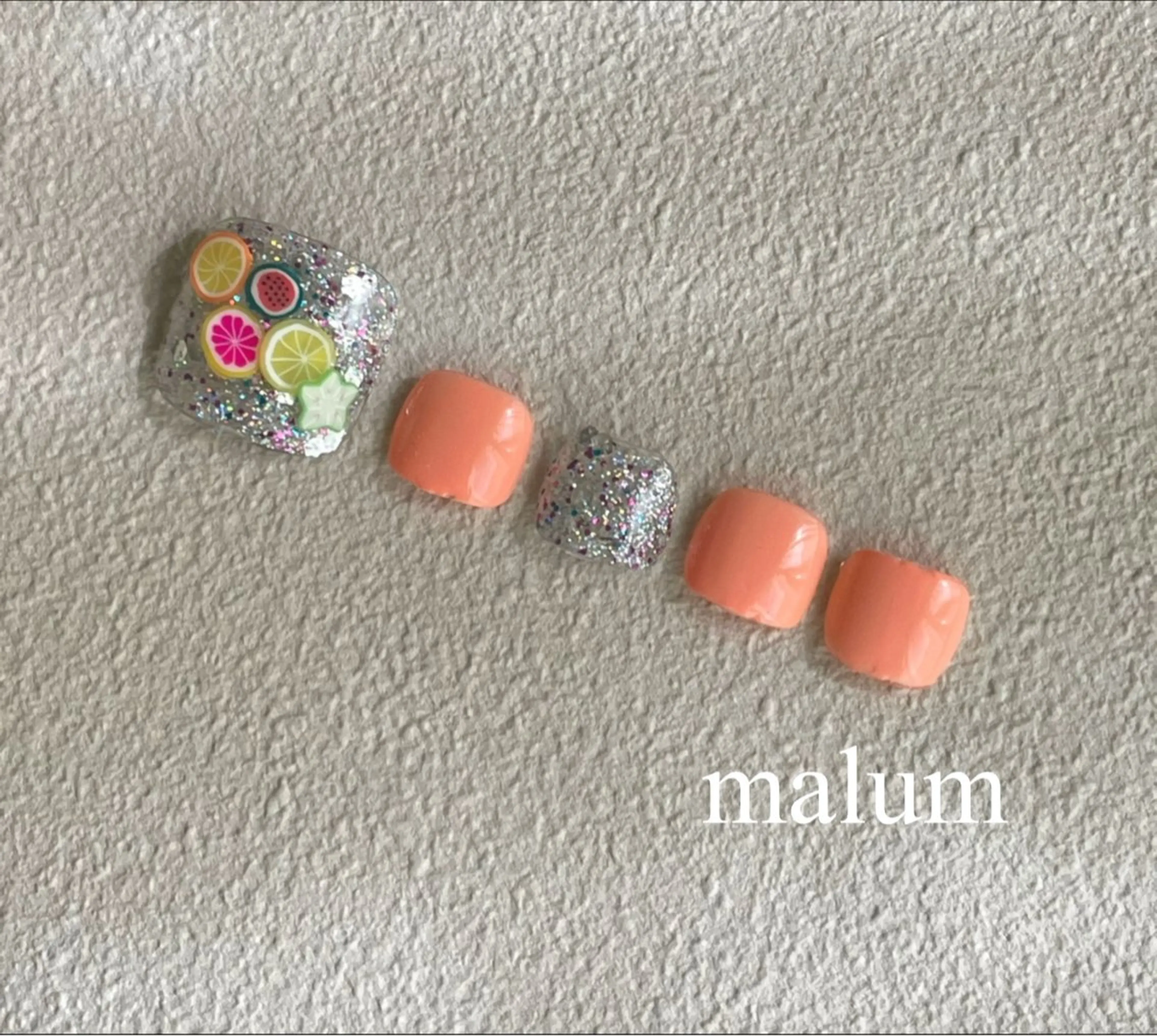 ネイル フットネイル malum nailのネイルデザイン