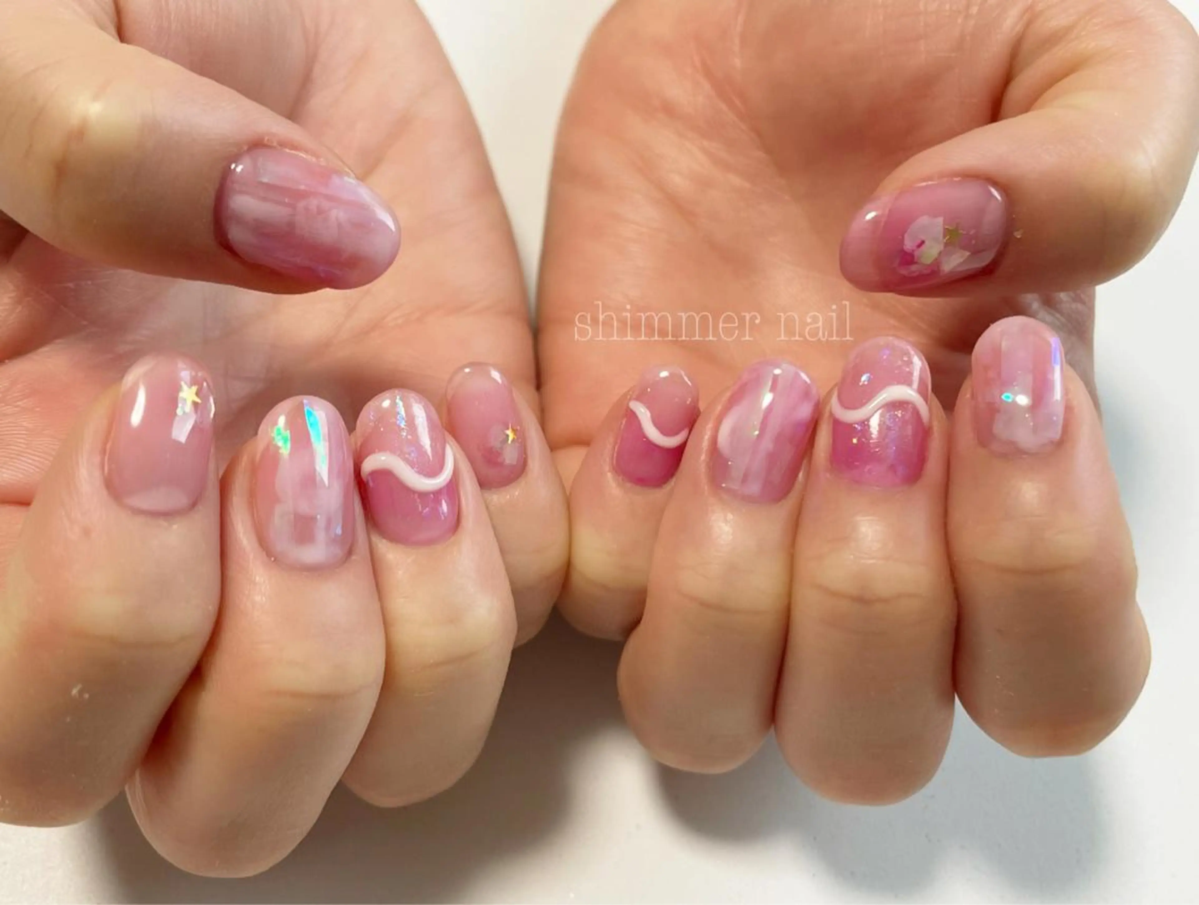 ネイル 持ち込み Shimmer Nail⋆*✩のネイルデザイン