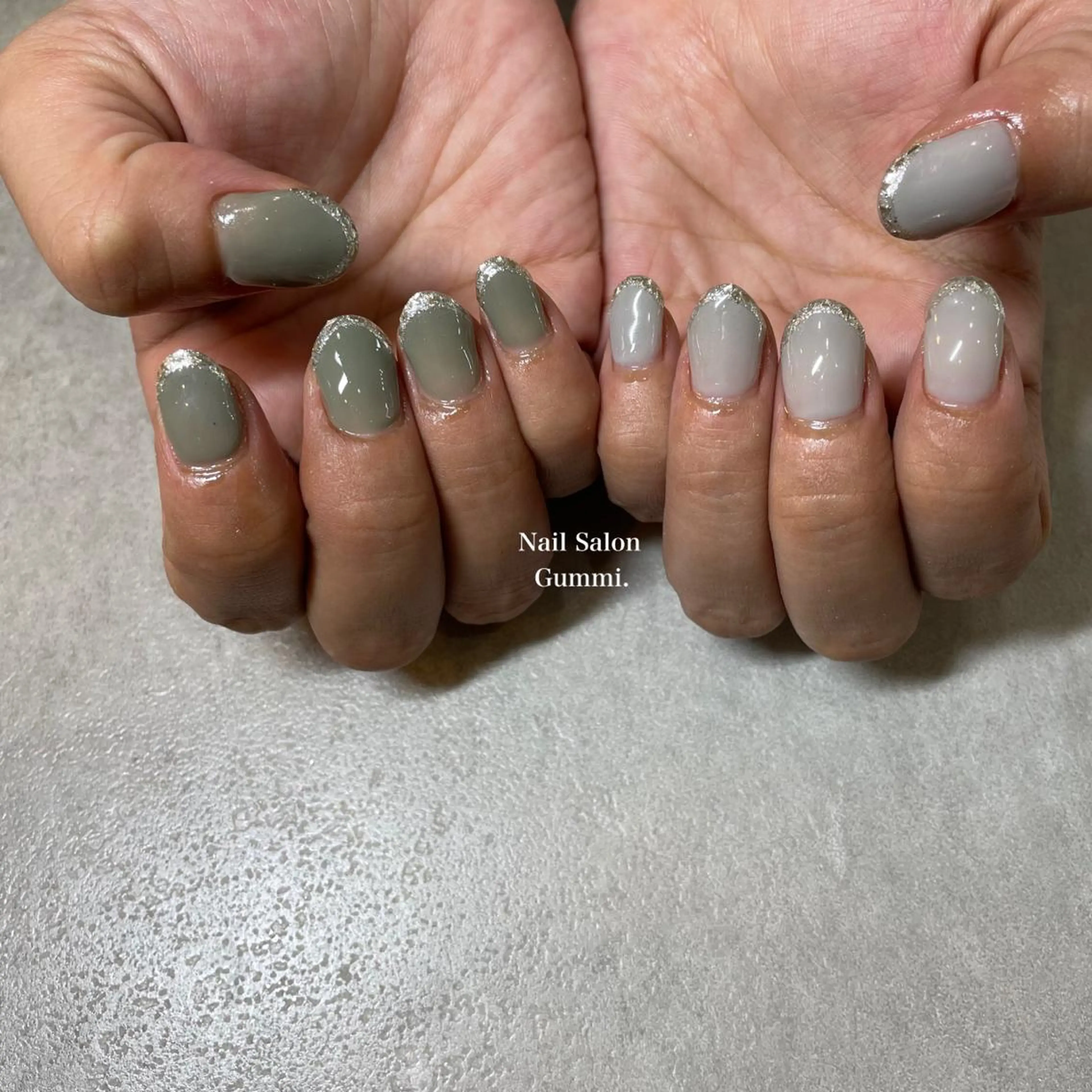 ネイル フレンチネイル ガラスフレンチ Nail Salon Gummi.のネイルデザイン