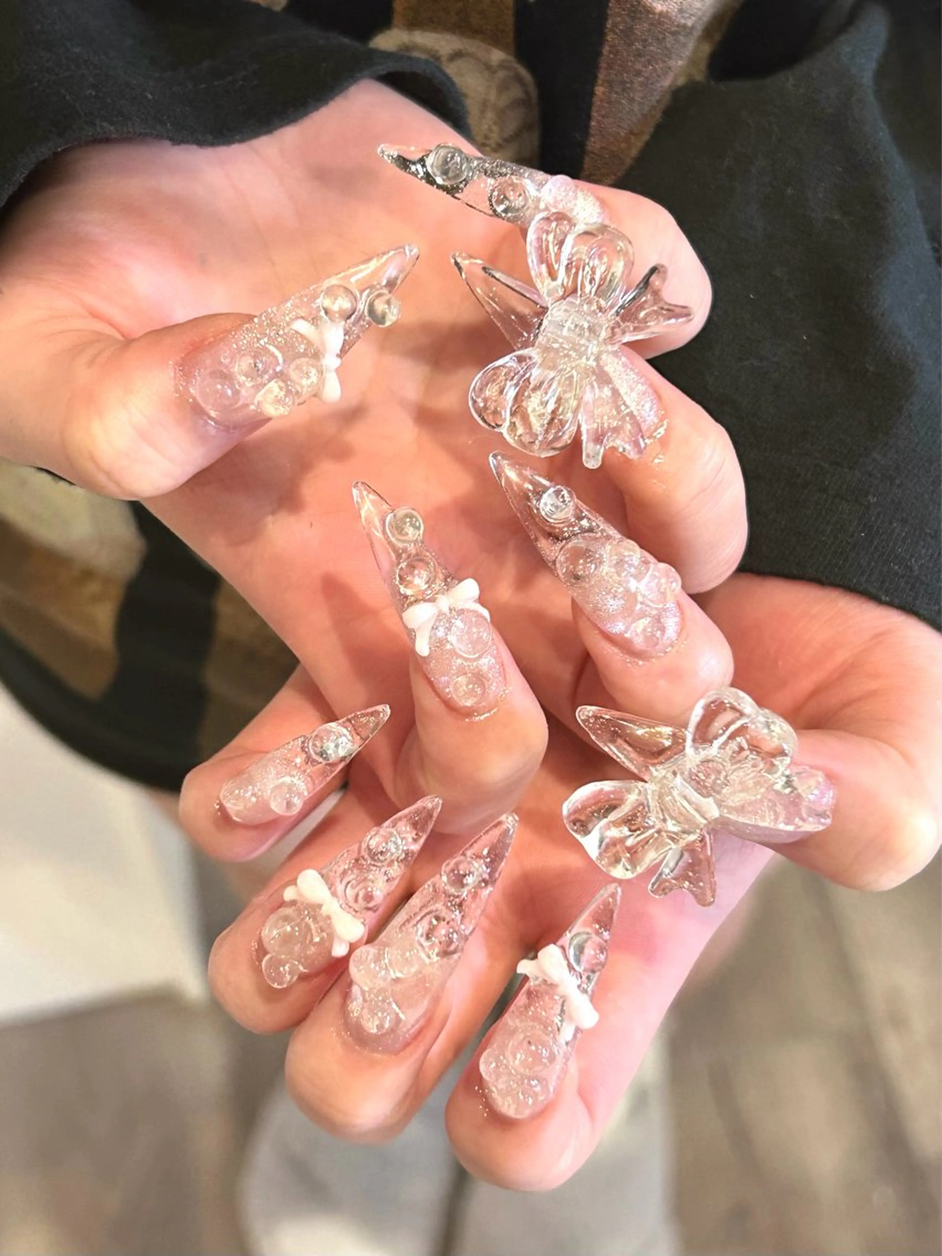 ネイル クリアネイル Lumo所属・yuri .のネイルデザイン