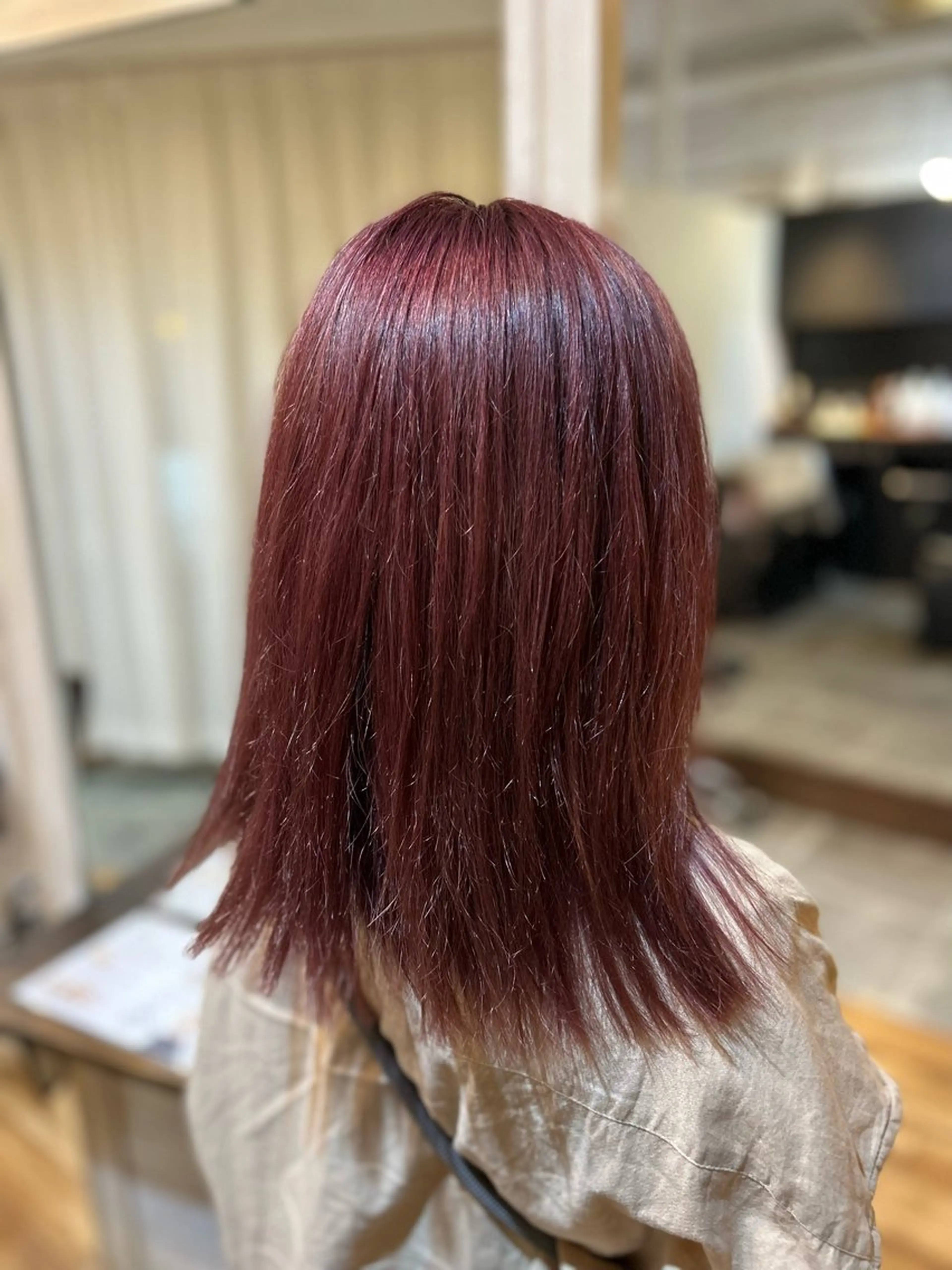 セミロング カラー ヘアカラー CECIL hair なんば店所属・メンズパーマ 艶髪☆店長☆有馬のヘアスタイル