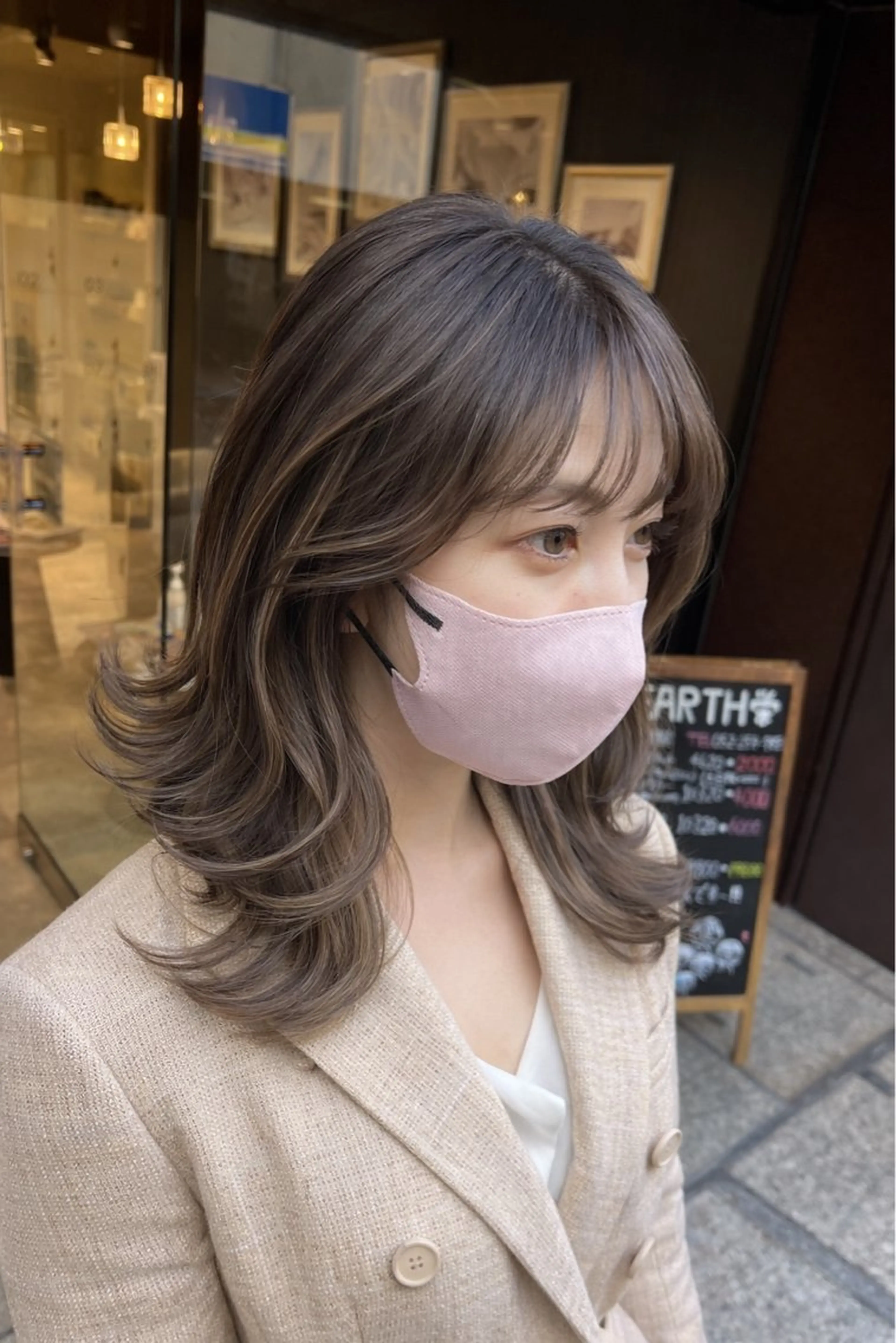 カラー 美髪矯正/髪質改善 /透明感ある艶カラーのヘアスタイル