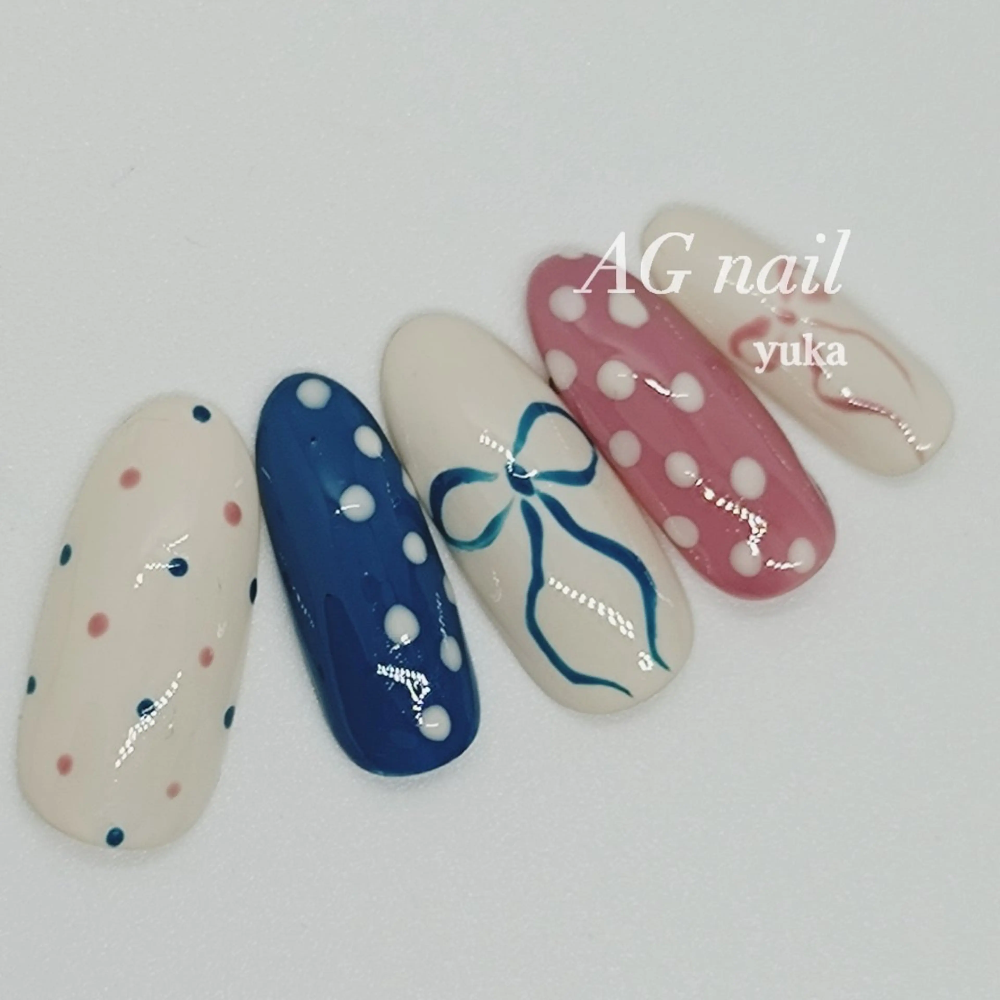 ネイル 成人式 AGnail 富永  /オフ込みフィルインのネイルデザイン