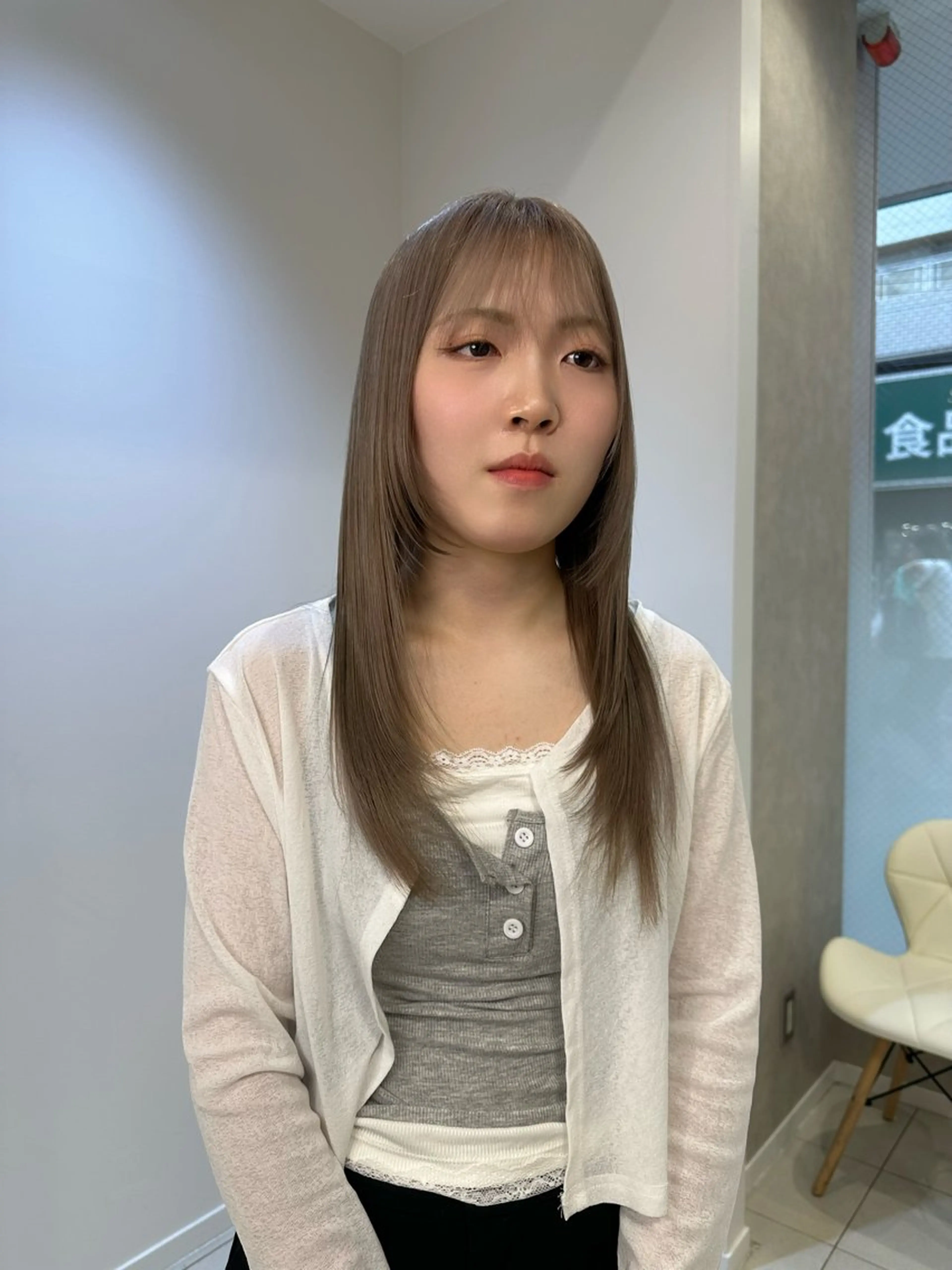 ロング カラー カット ヘアカラー トリートメント 髪質改善/縮毛矯正 /ブリーチ矯正/岡部のヘアスタイル