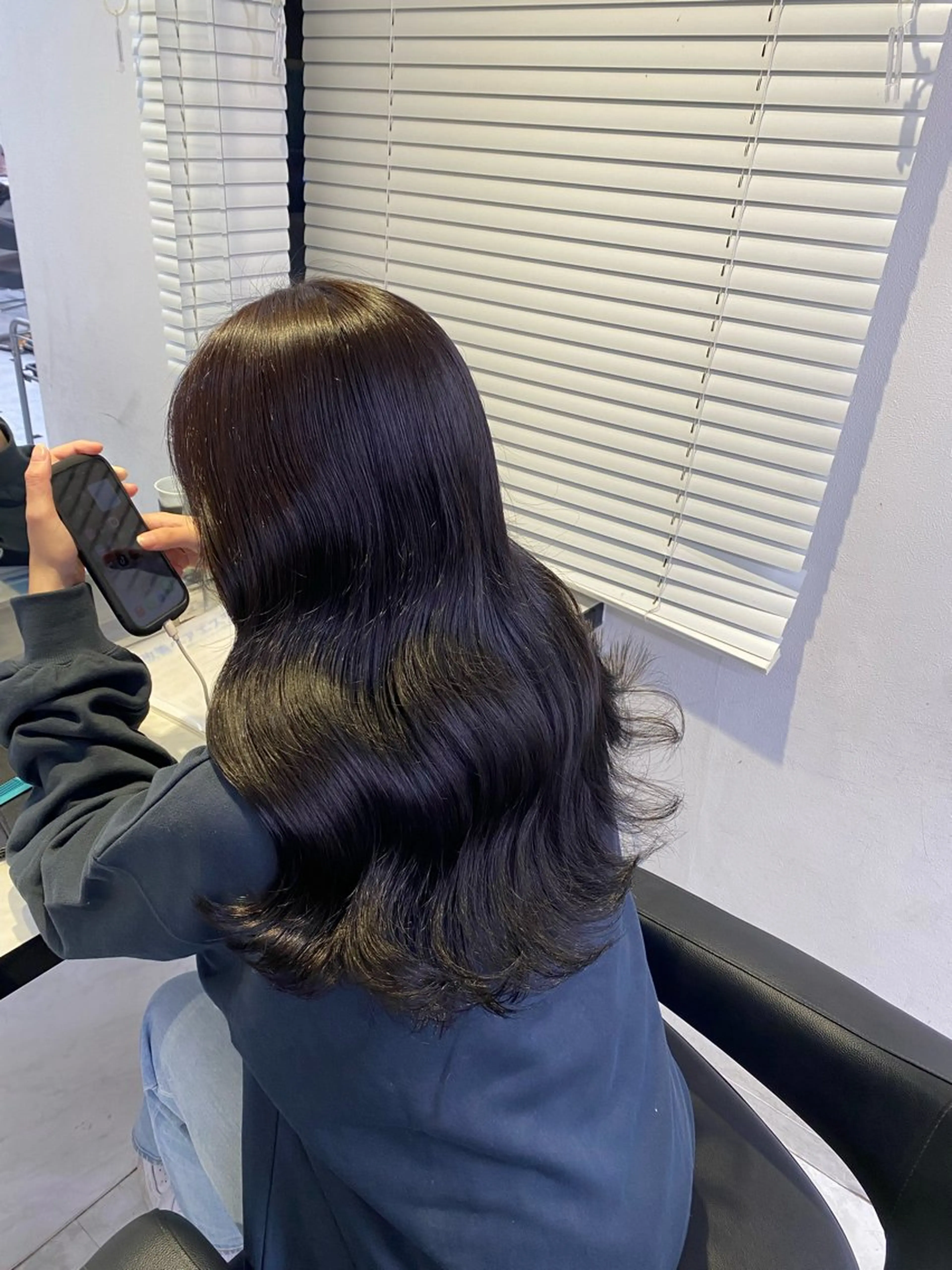 カラー 黒髪 ヘアカラー ♥️韓国/ガーリー 暖色misa♥️のヘアスタイル