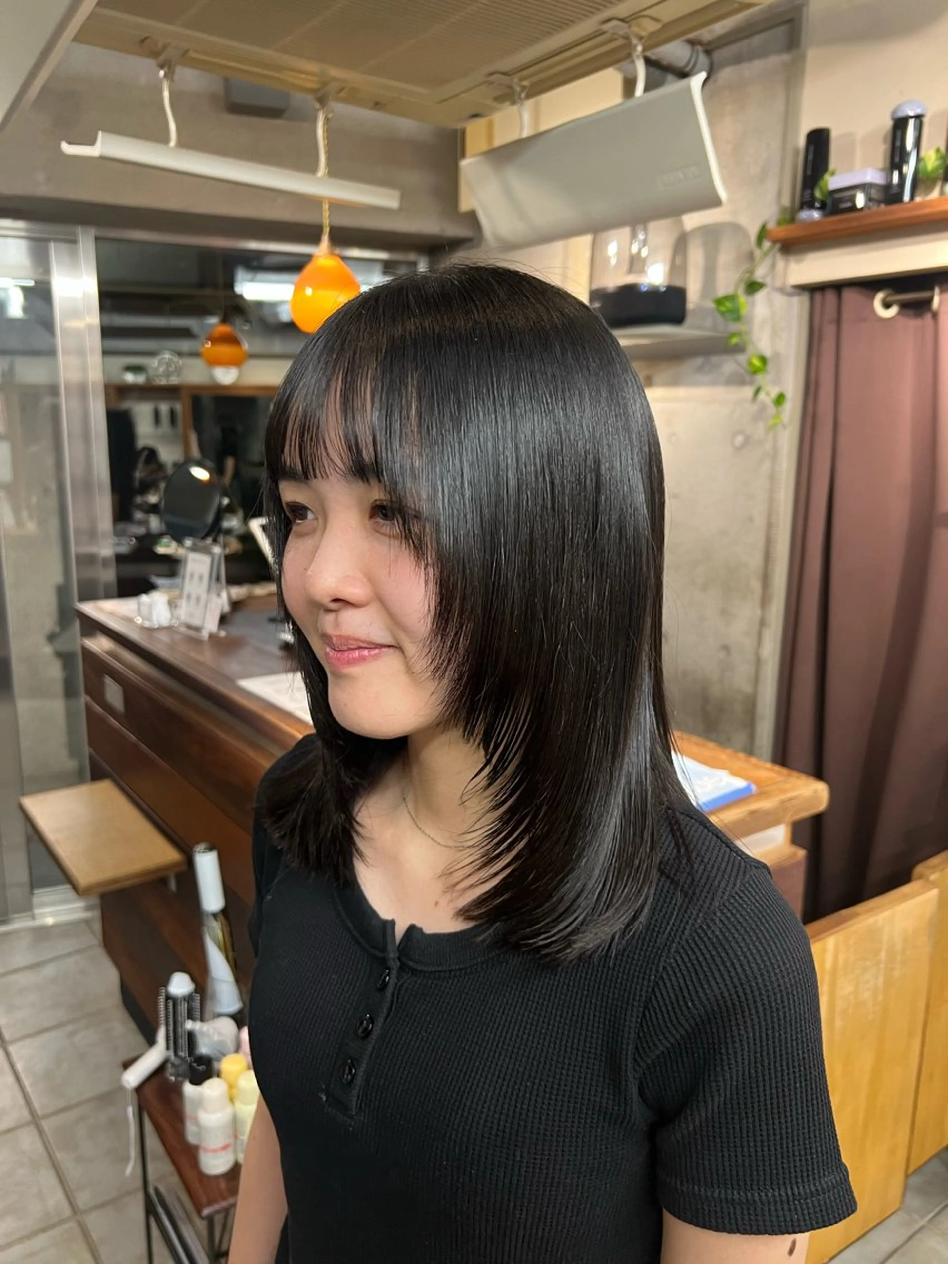 ミディアム 土田かほ/本日🈳 透明感カラー🍃のヘアスタイル