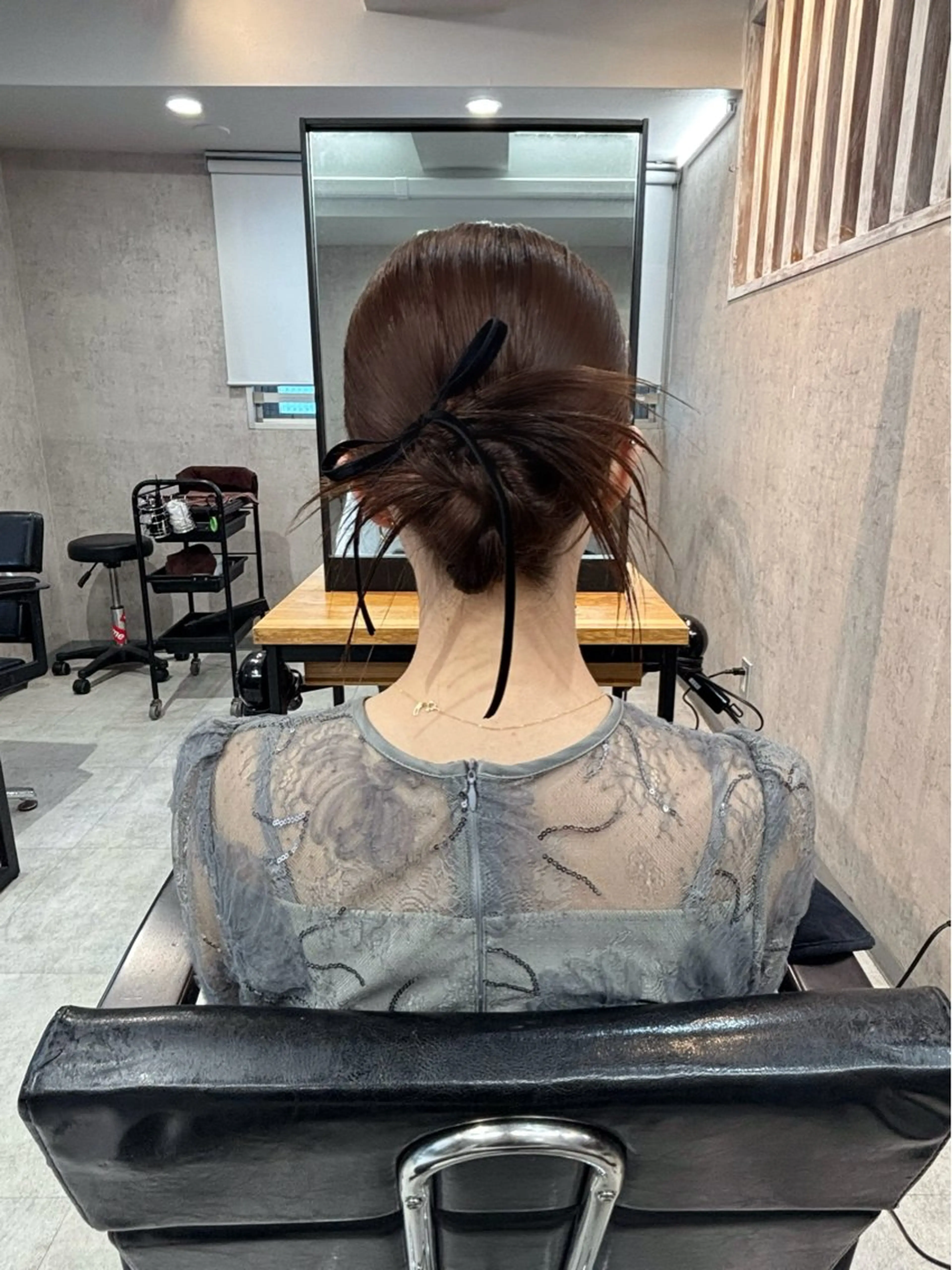 ヘアアレンジ ヘアセット 松井那津子 /ハイライトブリーチのヘアスタイル