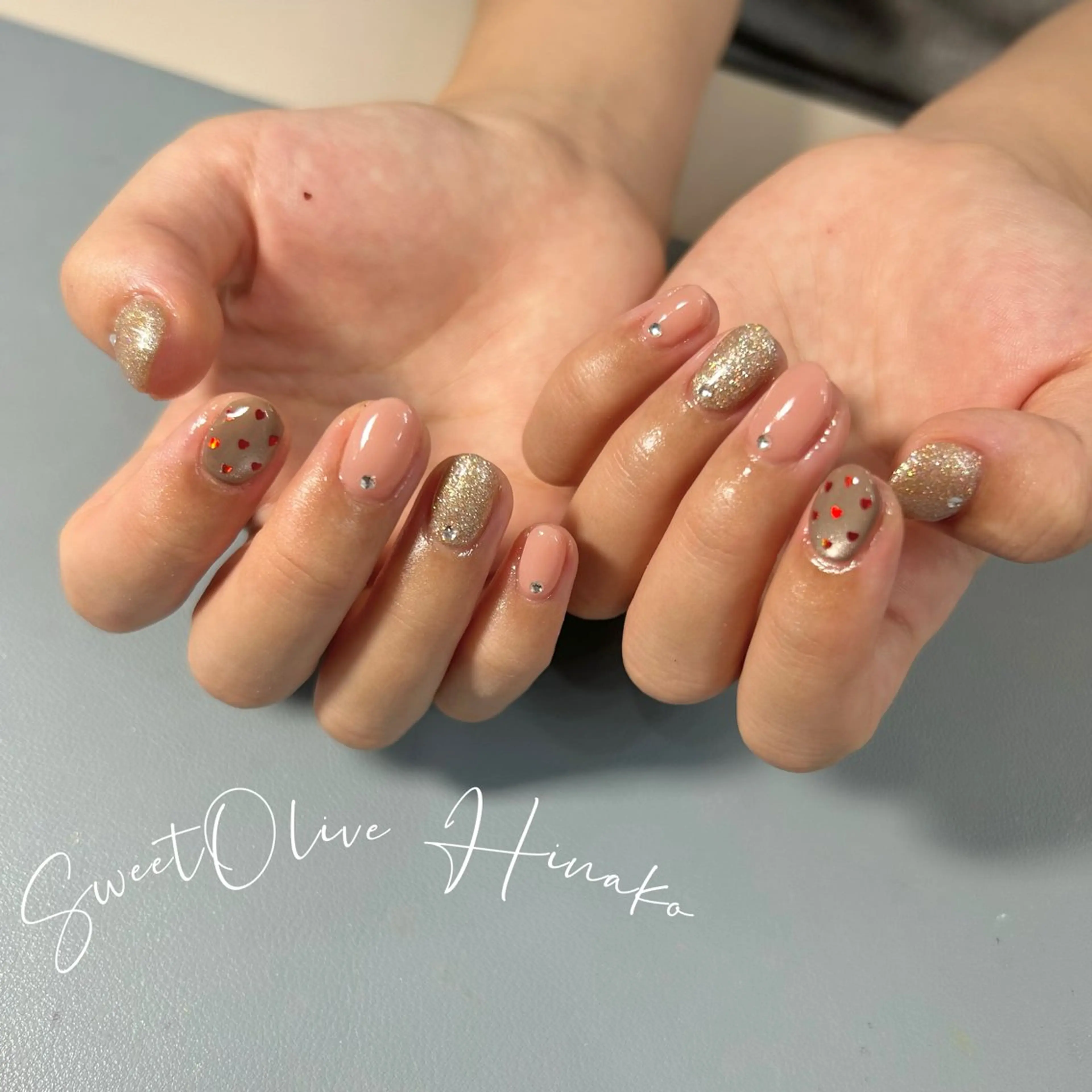 ネイル マグネットネイル ハンドネイル SweetOlive HINAKOのネイルデザイン