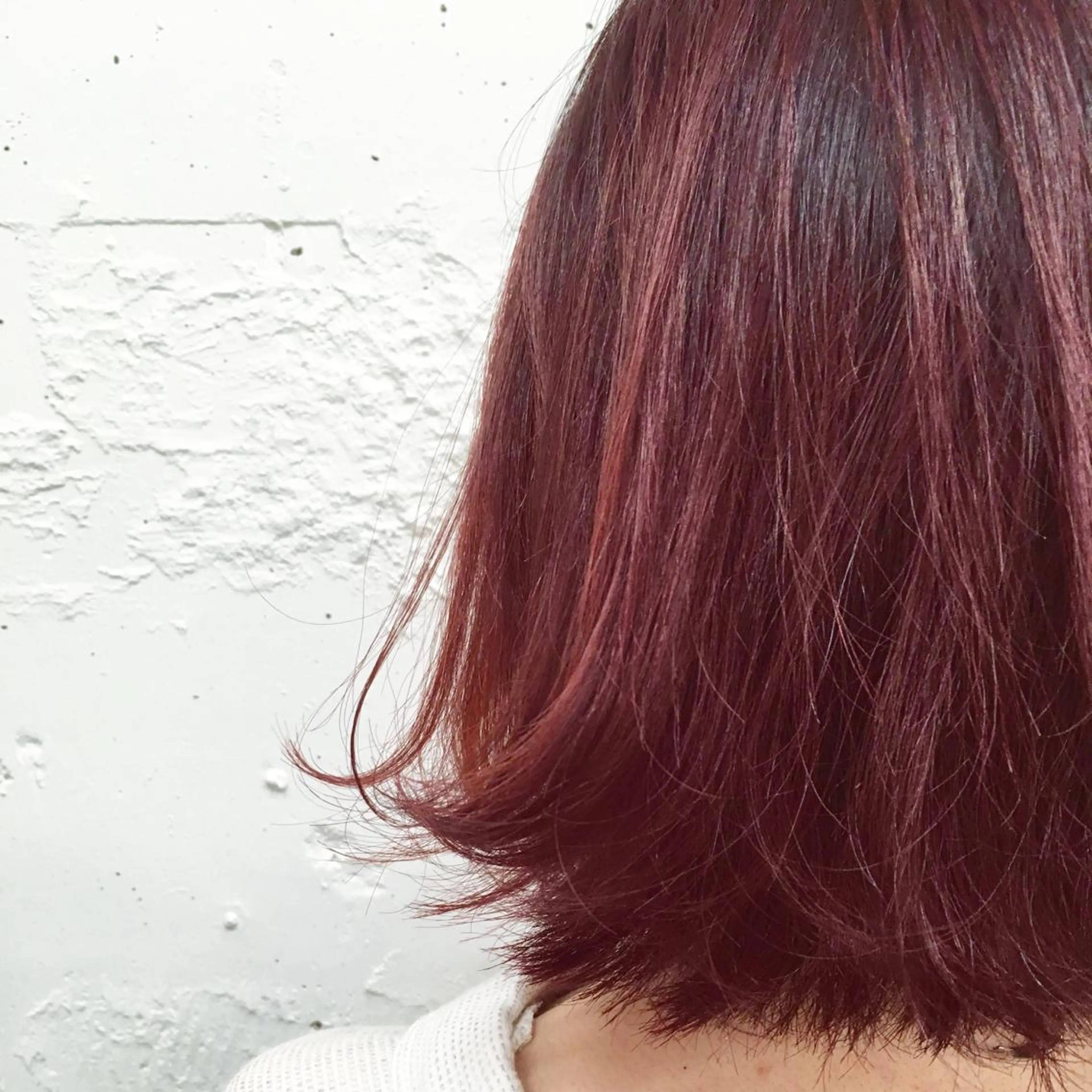 ショート ミディアム セミロング ロング カラー ヘアアレンジ 切りっぱなしボブ レッドカラー ボブ 山口 悟のヘアスタイル