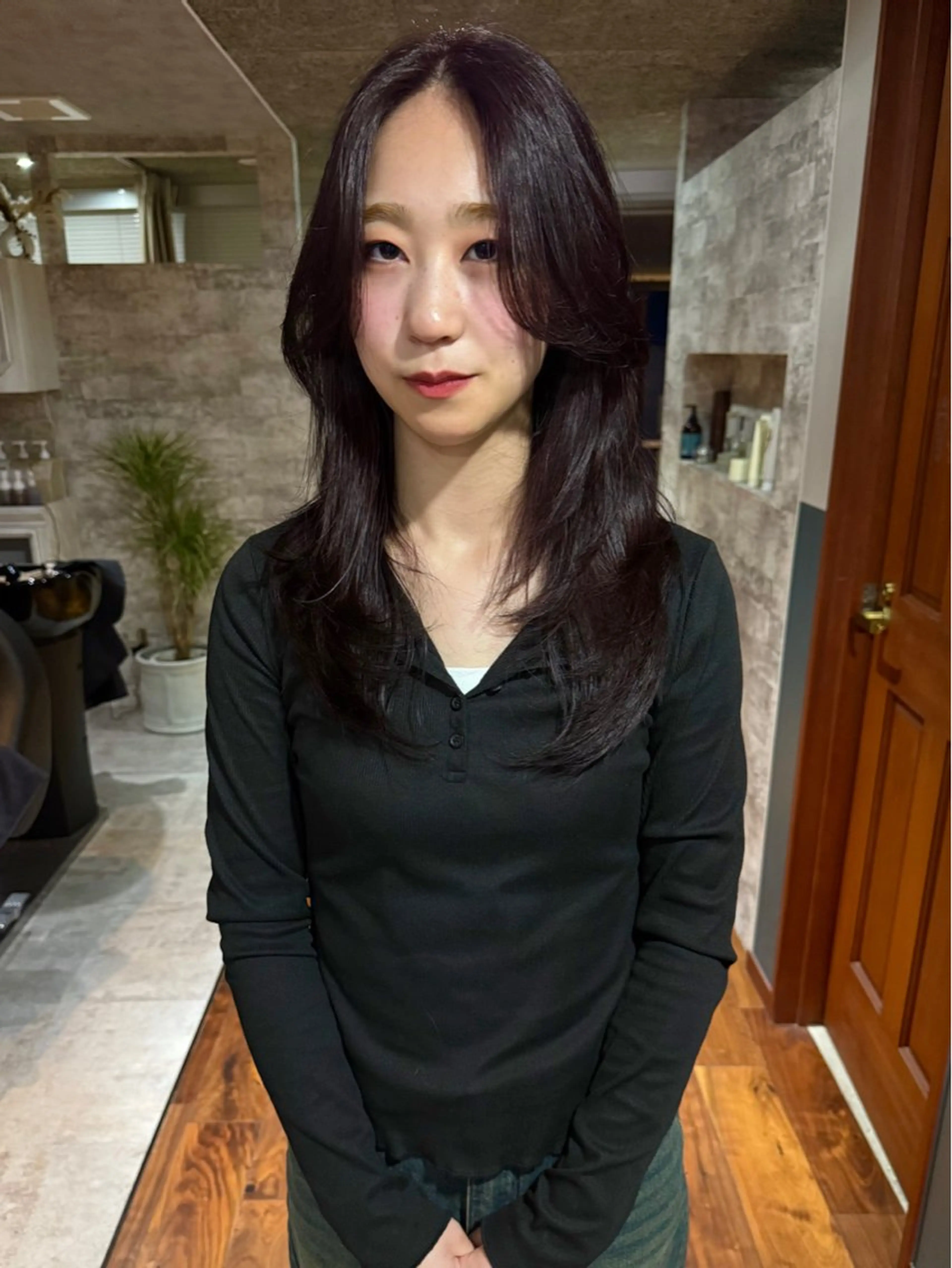 ミディアム カラー カット ヘアカラー トリートメント mai / linoah˚✧のヘアスタイル