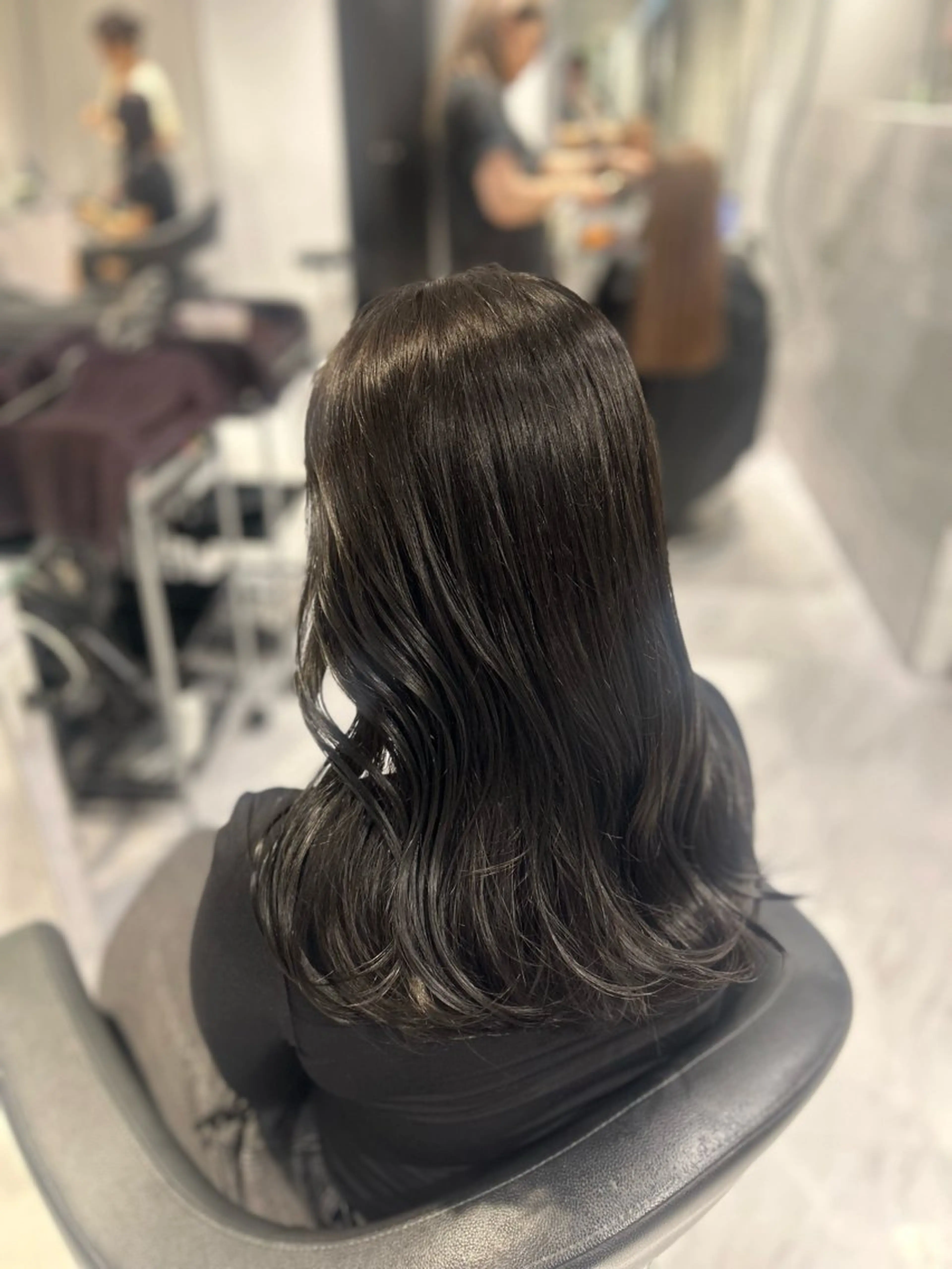 ロング カラー カット ヘアカラー トリートメント 表参道/透明感カラー /暗髪/ジュキヤのヘアスタイル