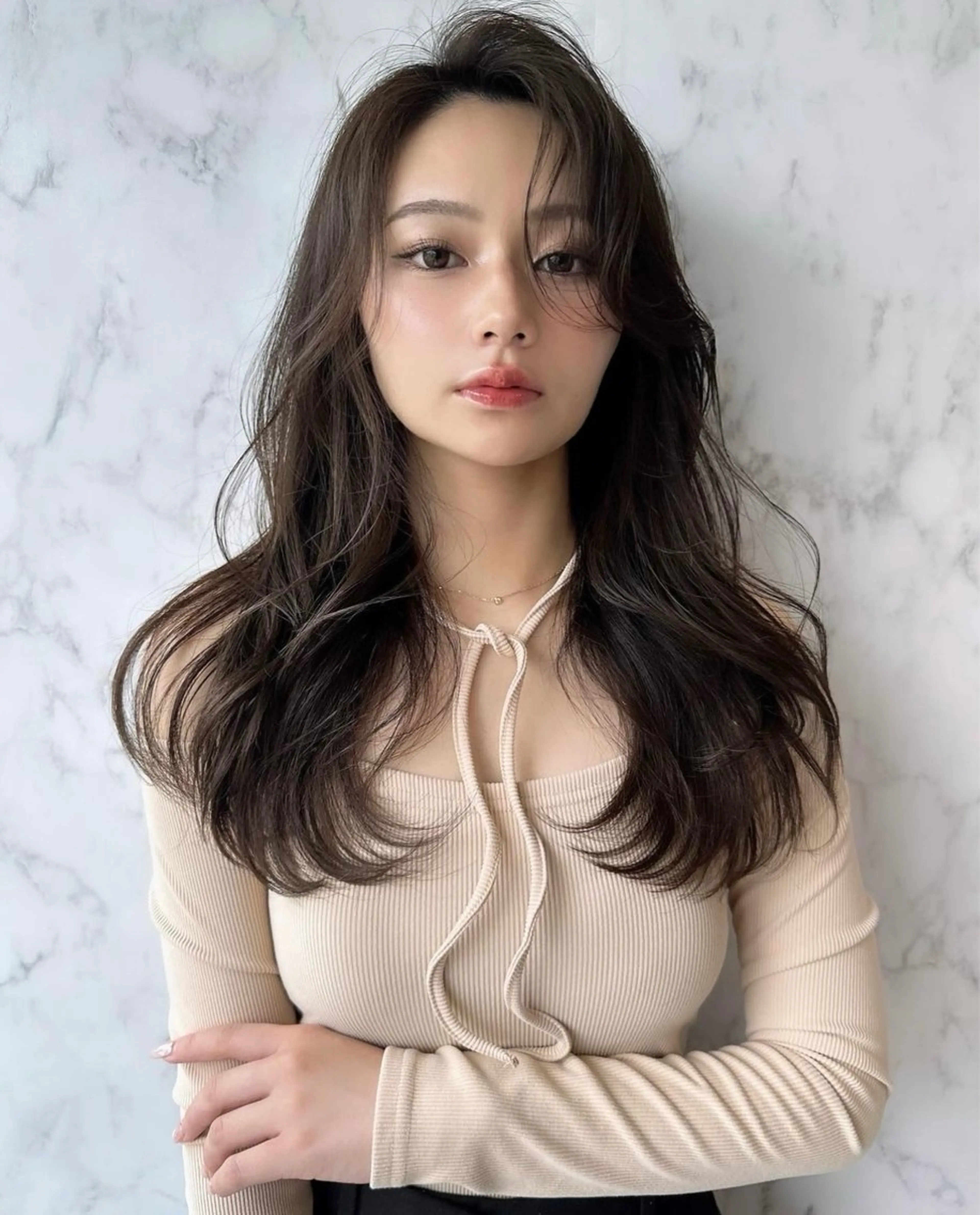 [29歳以下対象] お気に入り登録者様限定🤍🧸🫧　韓国風レイヤーカット×艶カラー✨の写真