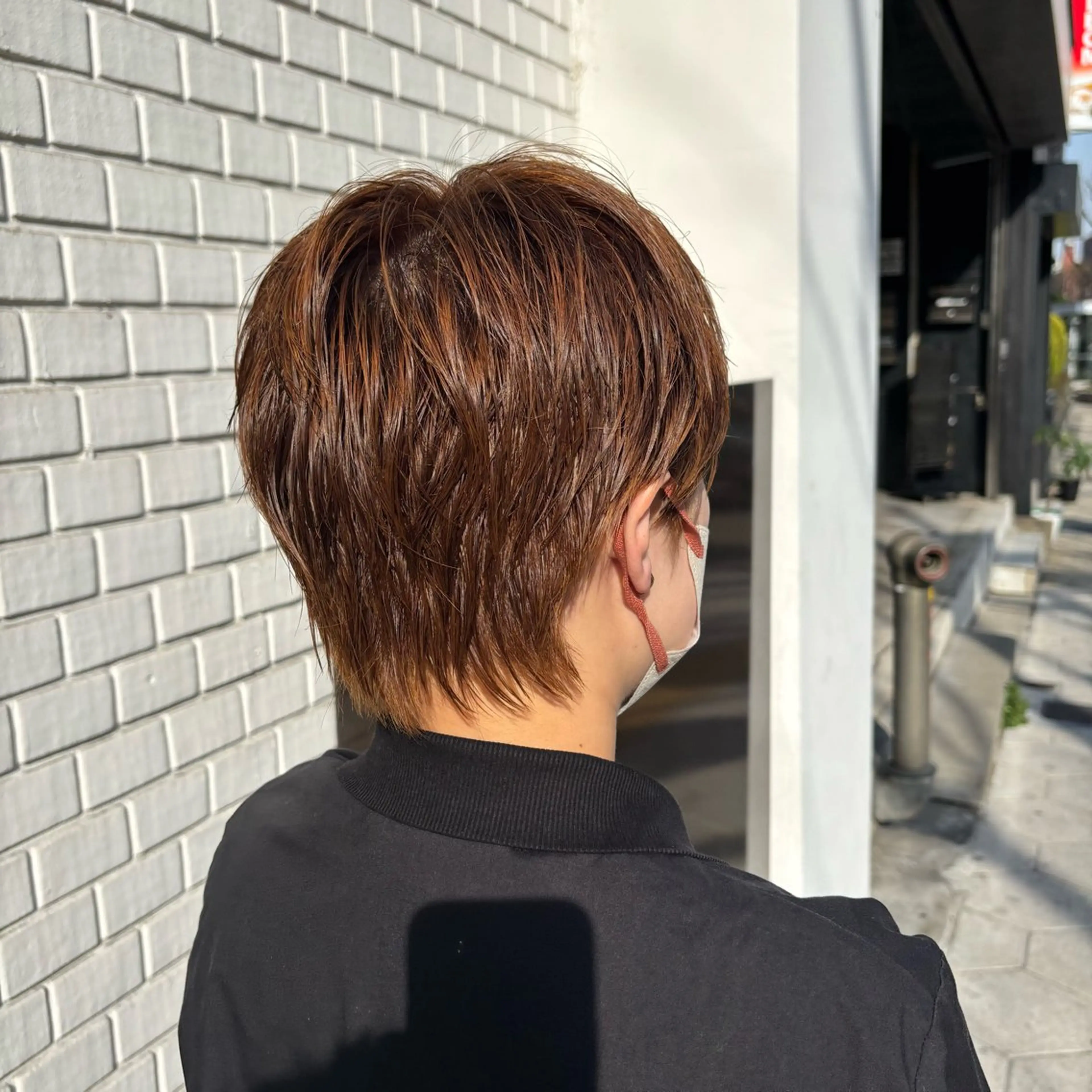 ショート カラー ショート・パーマ・デ ザインカラー/むつみのヘアスタイル